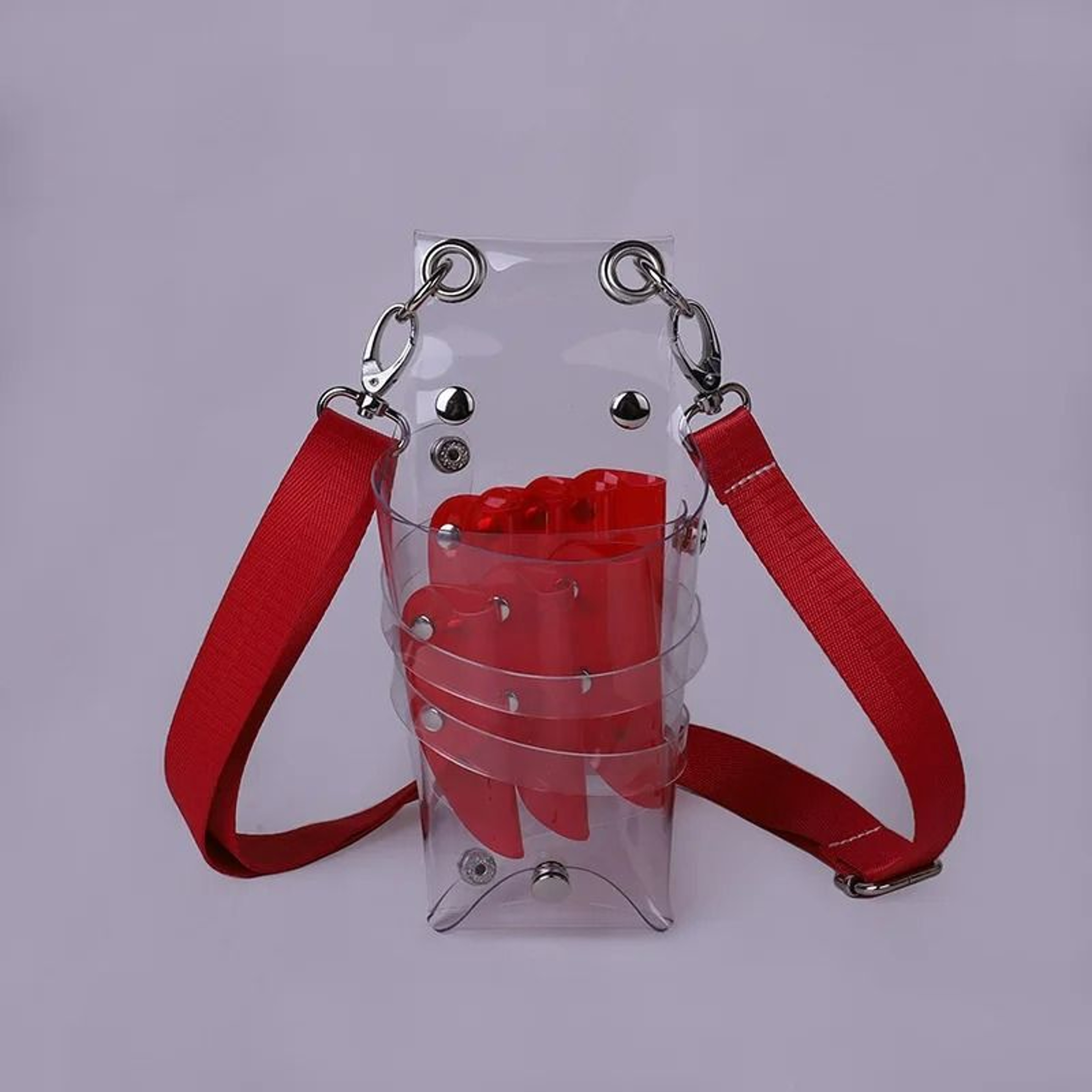 7Hole Transparent Salon Scissors Holster Pouch 7