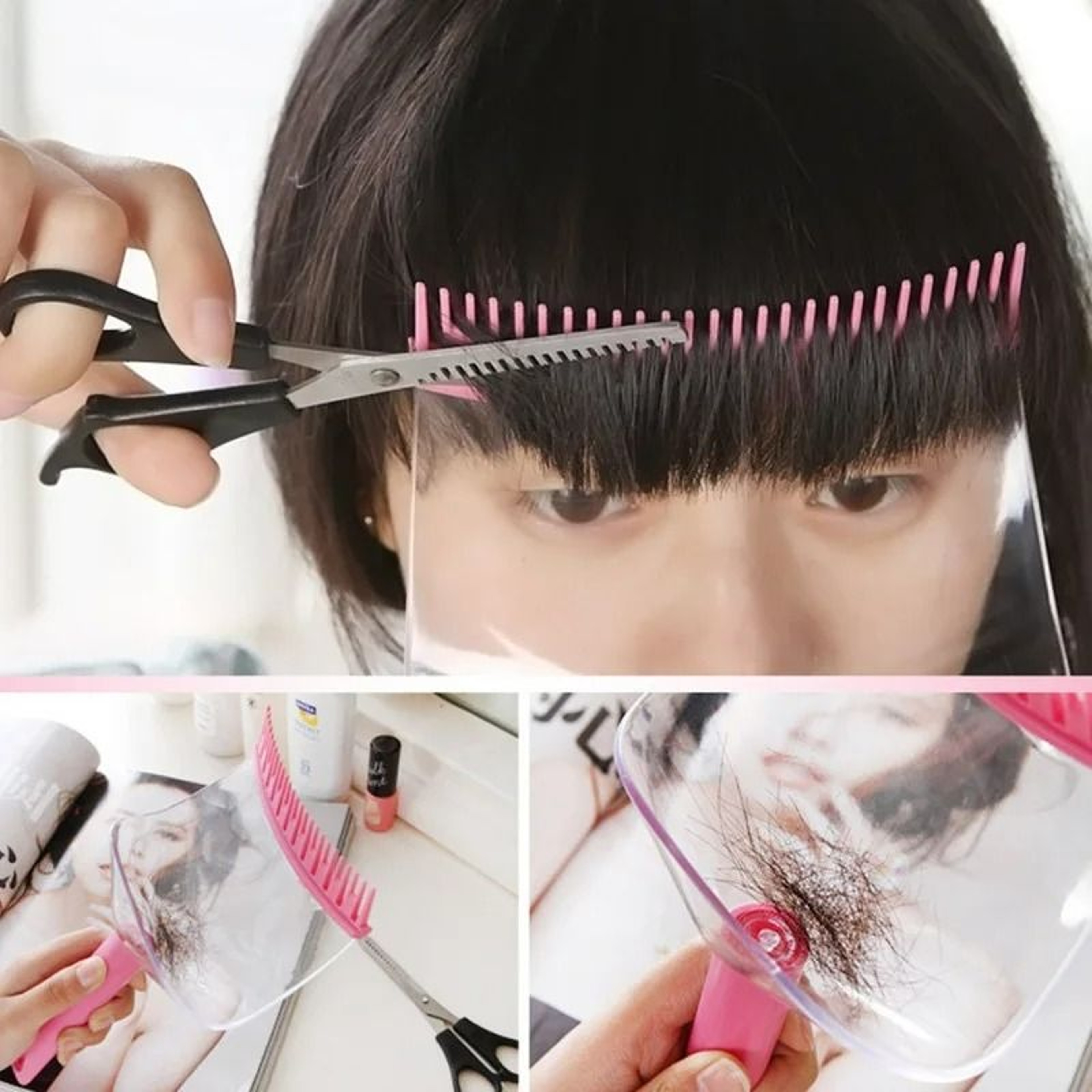 Barber Professional Bangs Cutting And Straightening Comb 0
