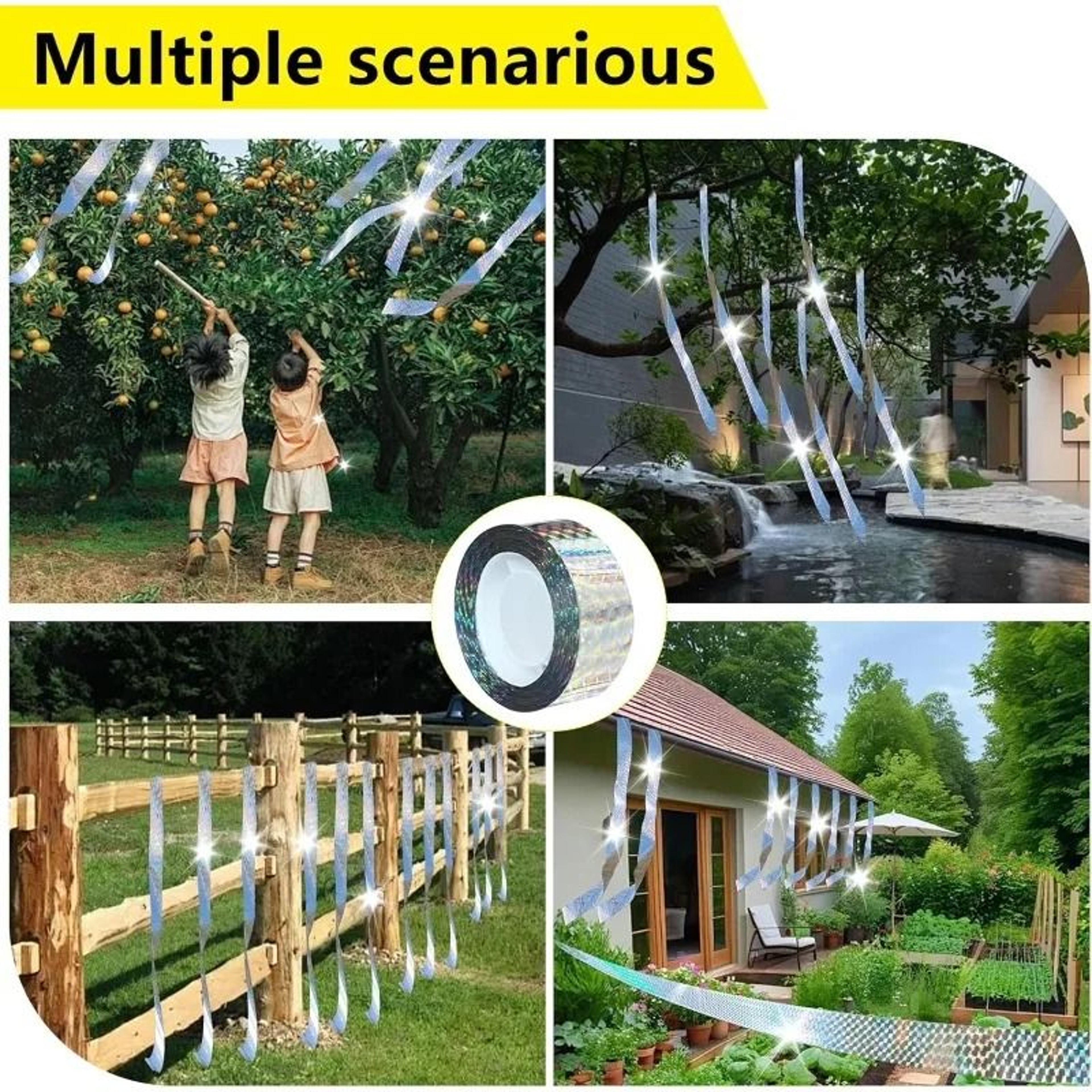 Reflective Holographic Bird Repellent Scare Tape 3