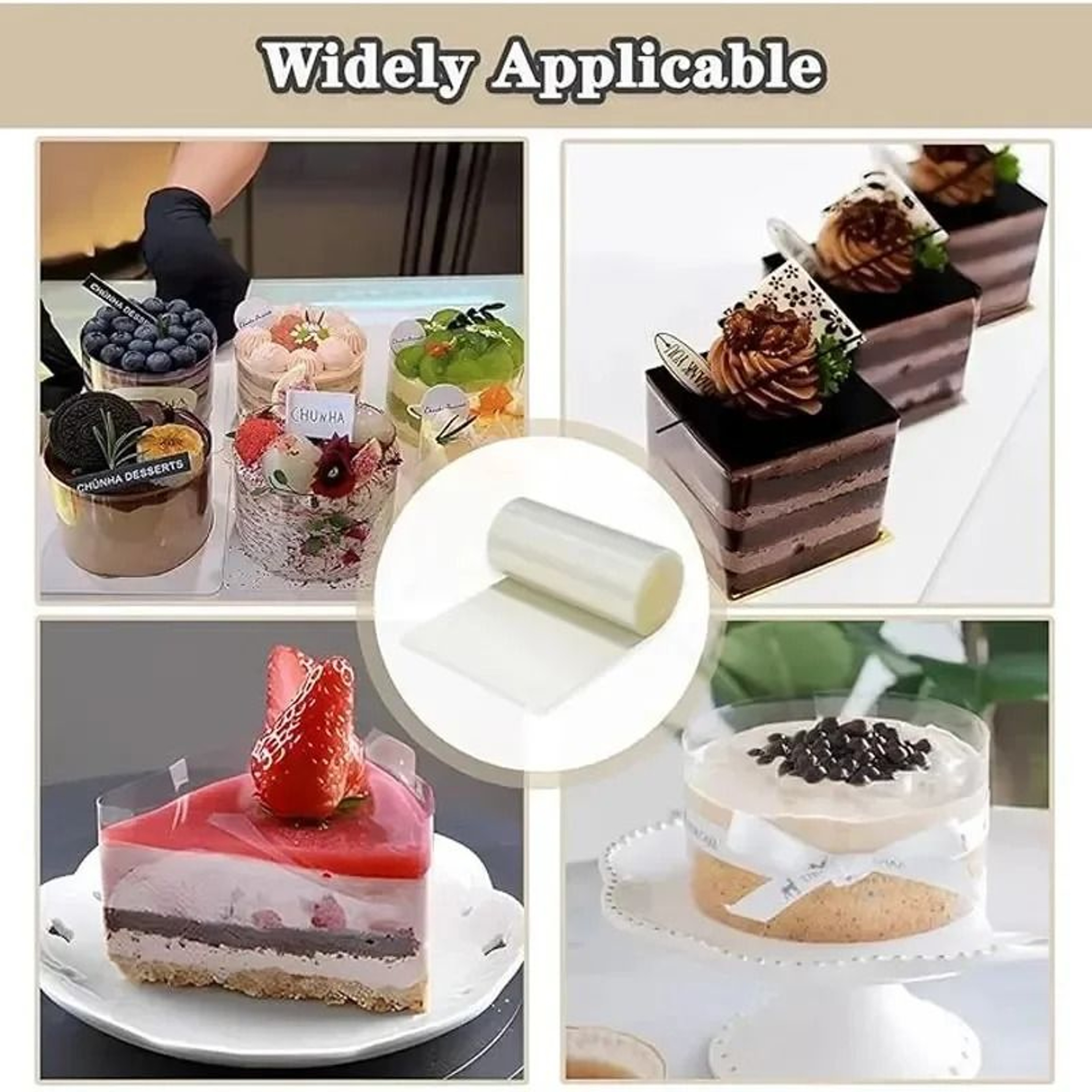 Transparent Acetate Cake Collar Roll For Mousse And Baking Decorating 5