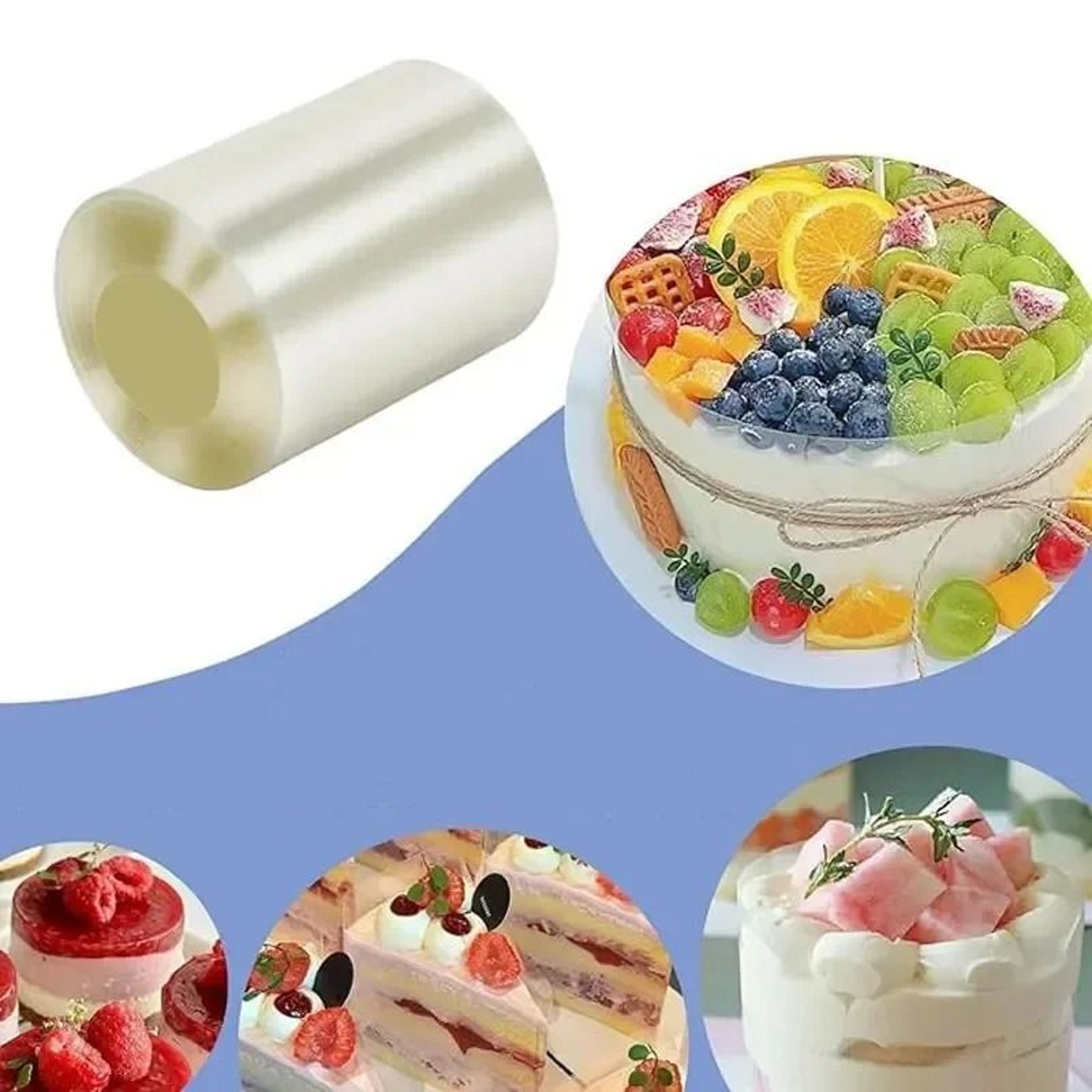 Transparent Acetate Cake Collar Roll For Mousse And Baking Decorating 0