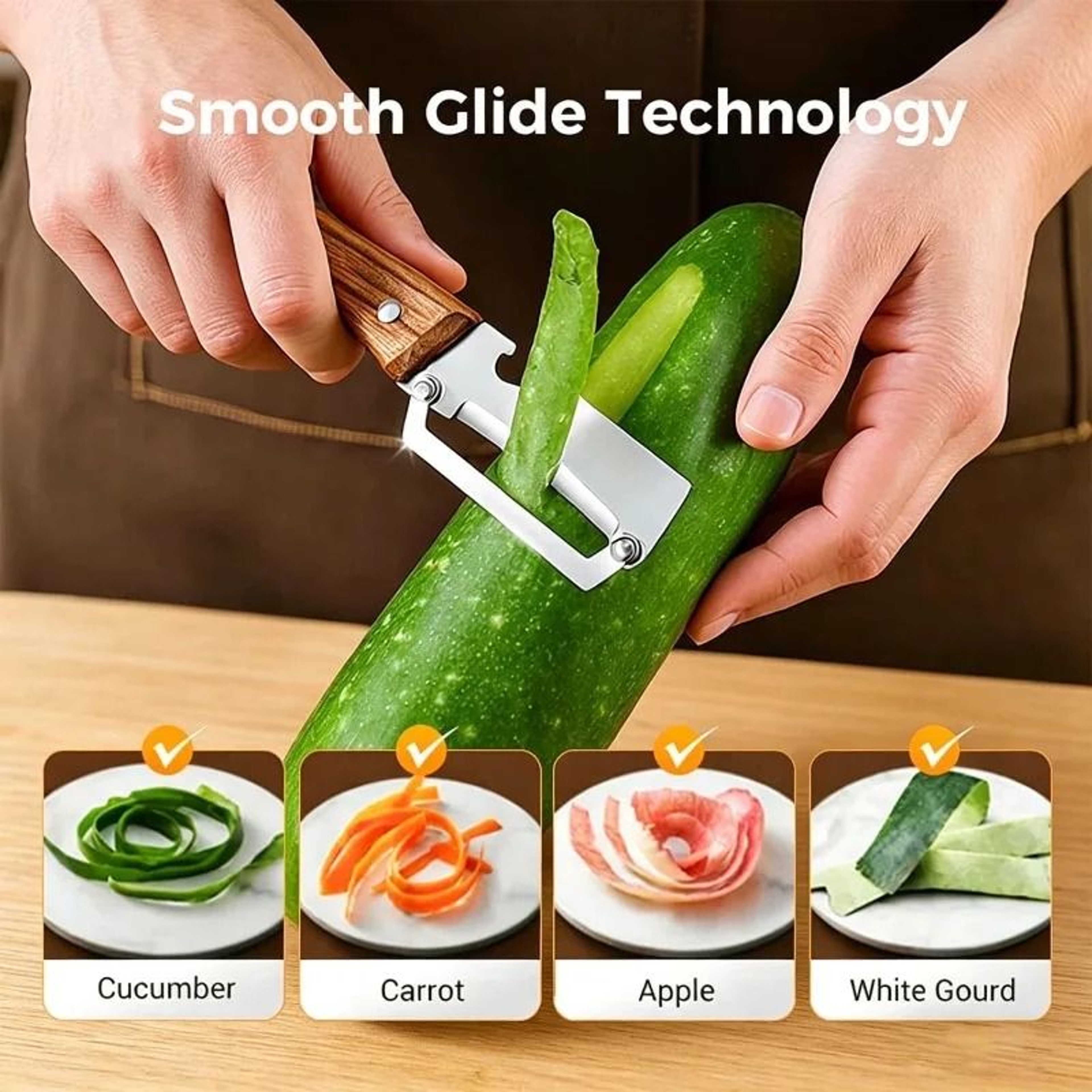 Multifunctional Stainless Steel Vegetable Peeler With Bottle Opener 2