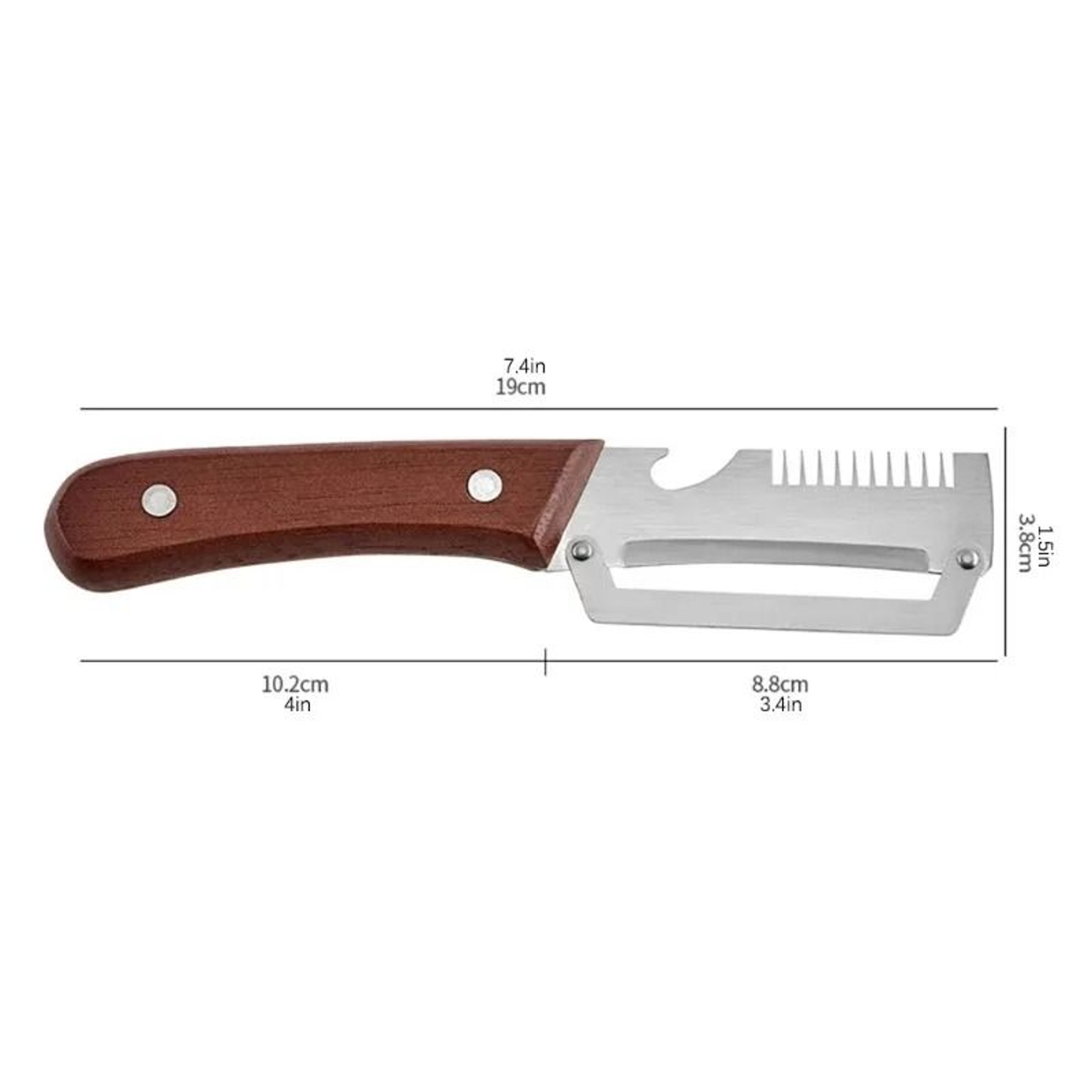3in1 Stainless Steel Serrated Vegetable Peeler With Bottle Opener 6