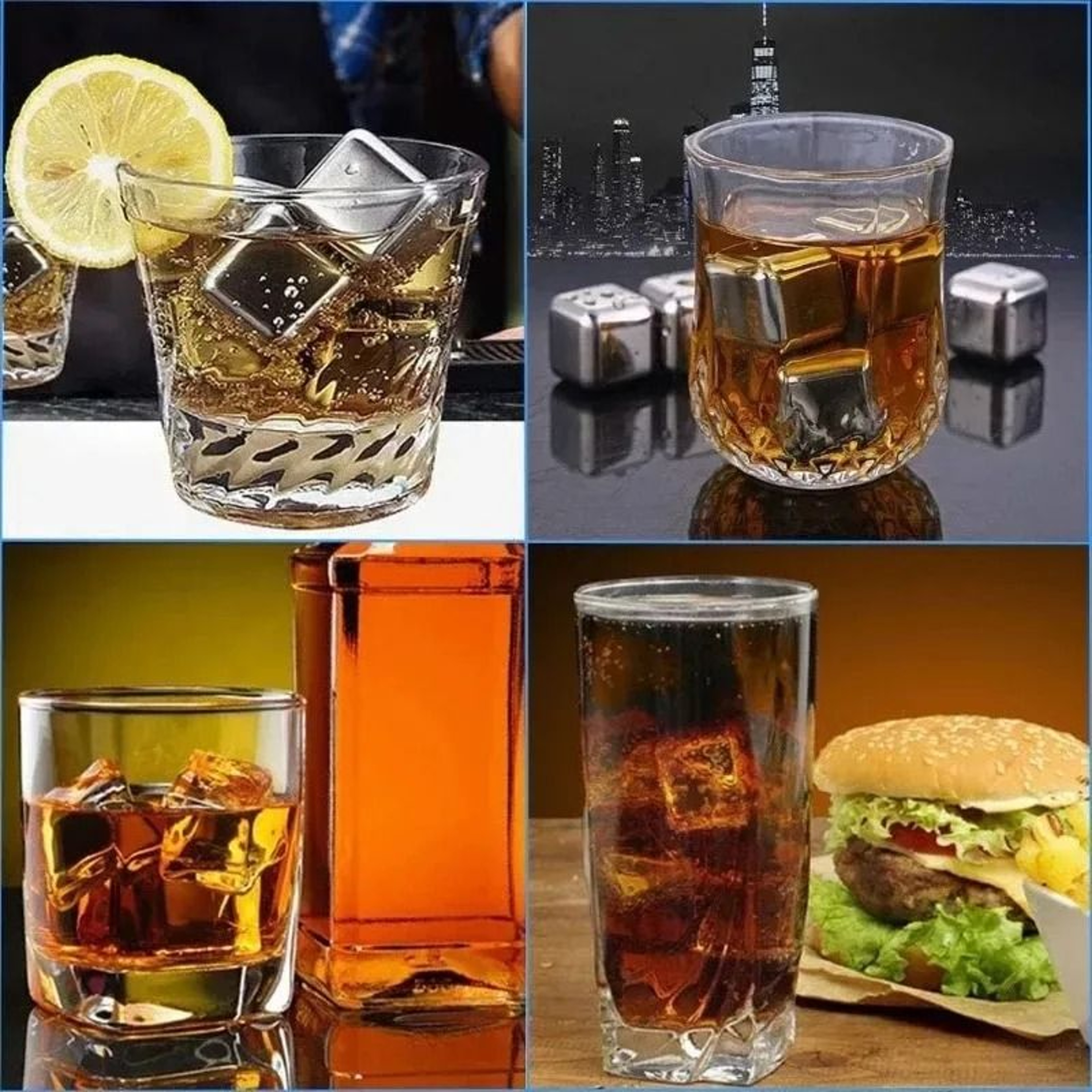 Stainless Steel Reusable Whiskey Ice Cubes 2