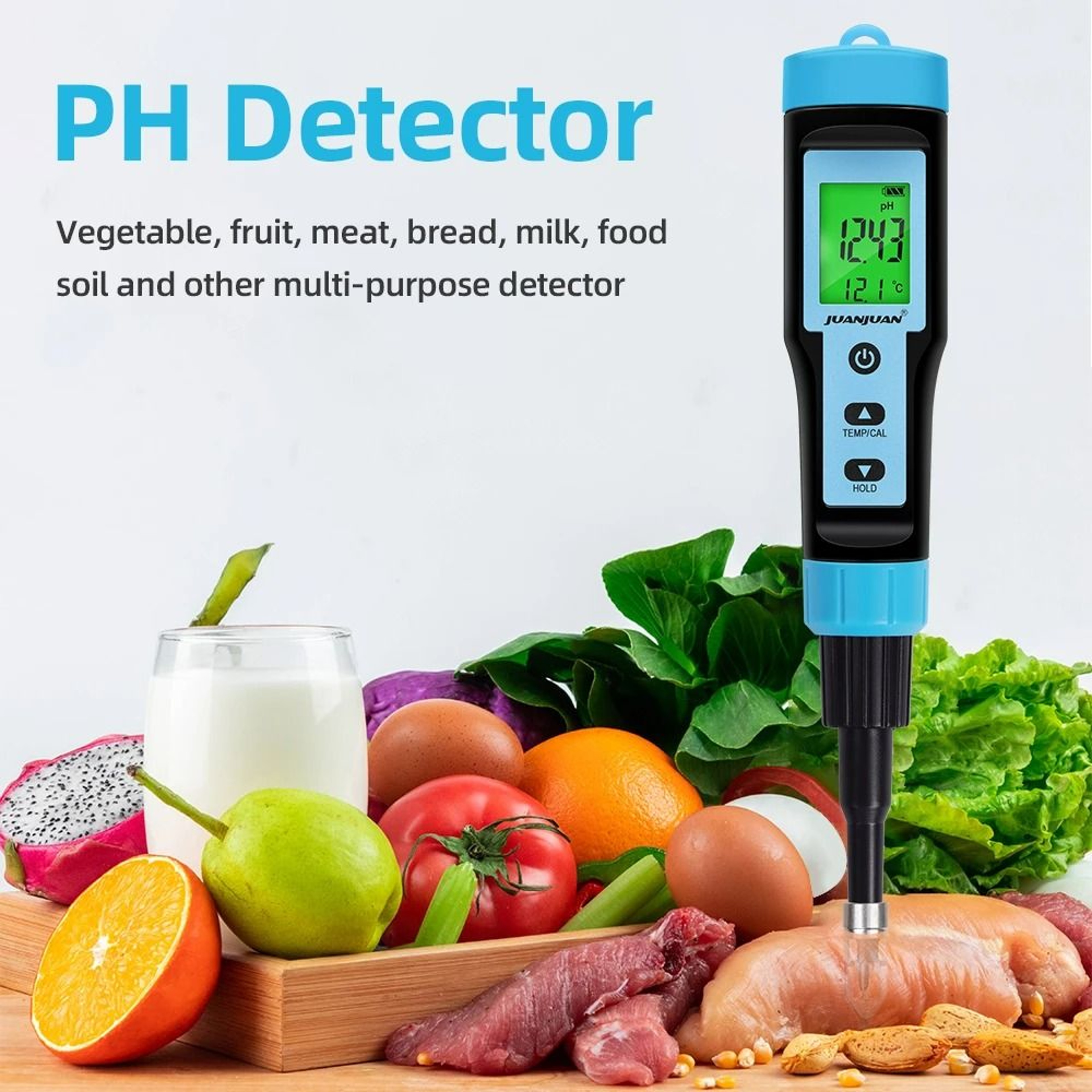 Digital Food PH Meter And Temperature Tester Pen 4