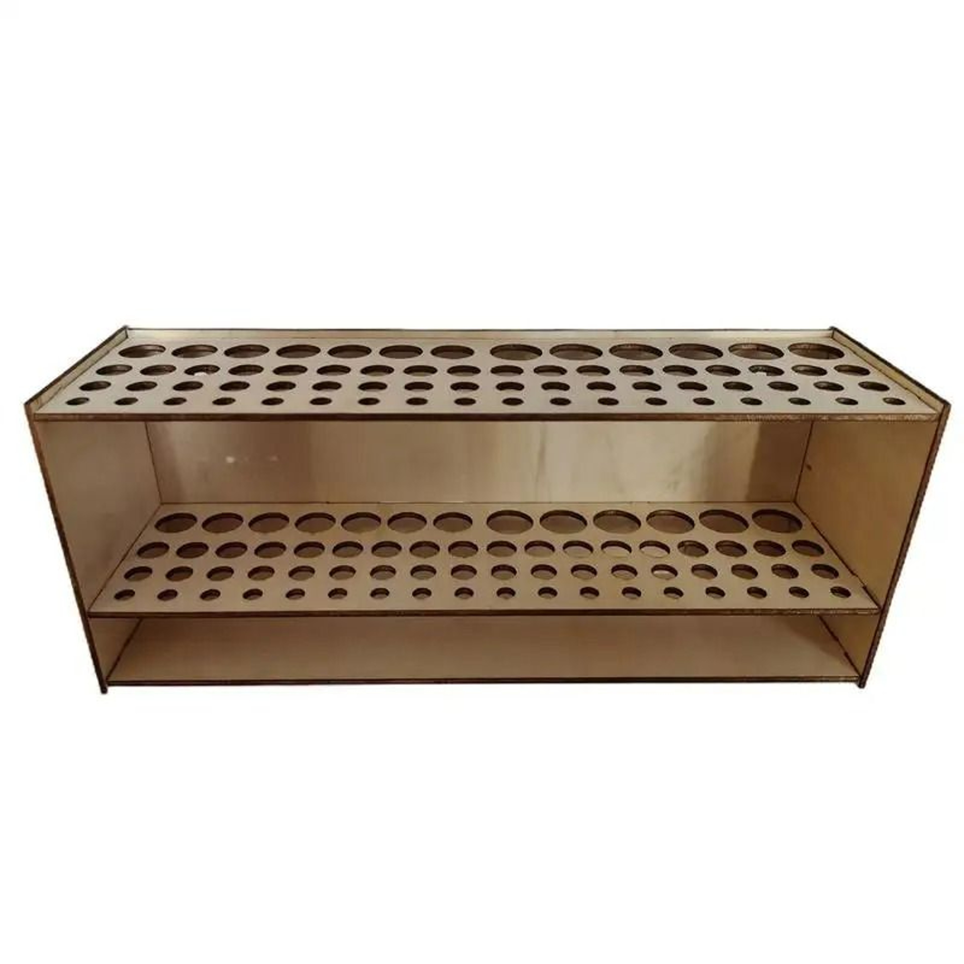 Wooden 67Hole Paintbrush And Tool Stand Organizer 2