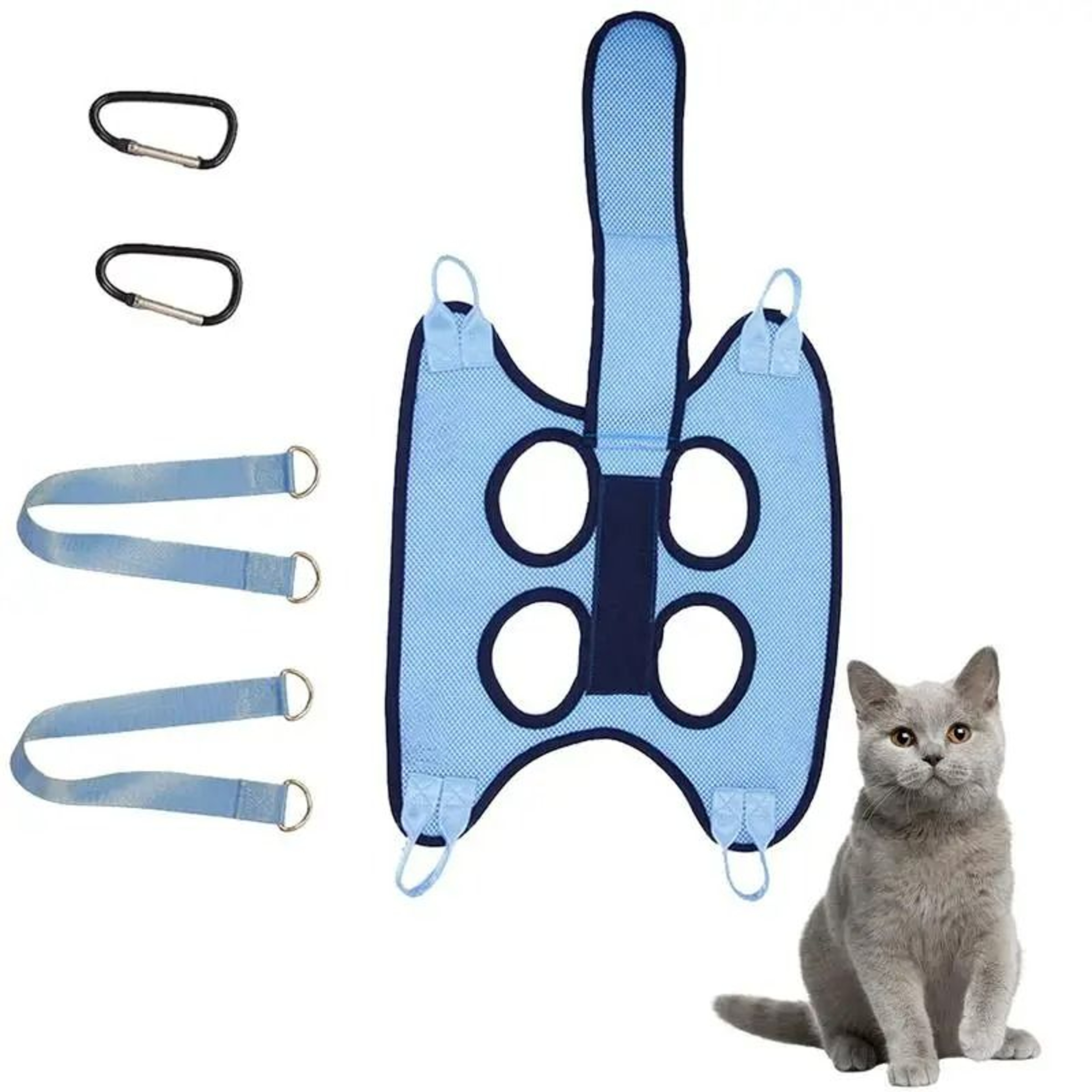 Pet Grooming Hammock With Safety Strap 2