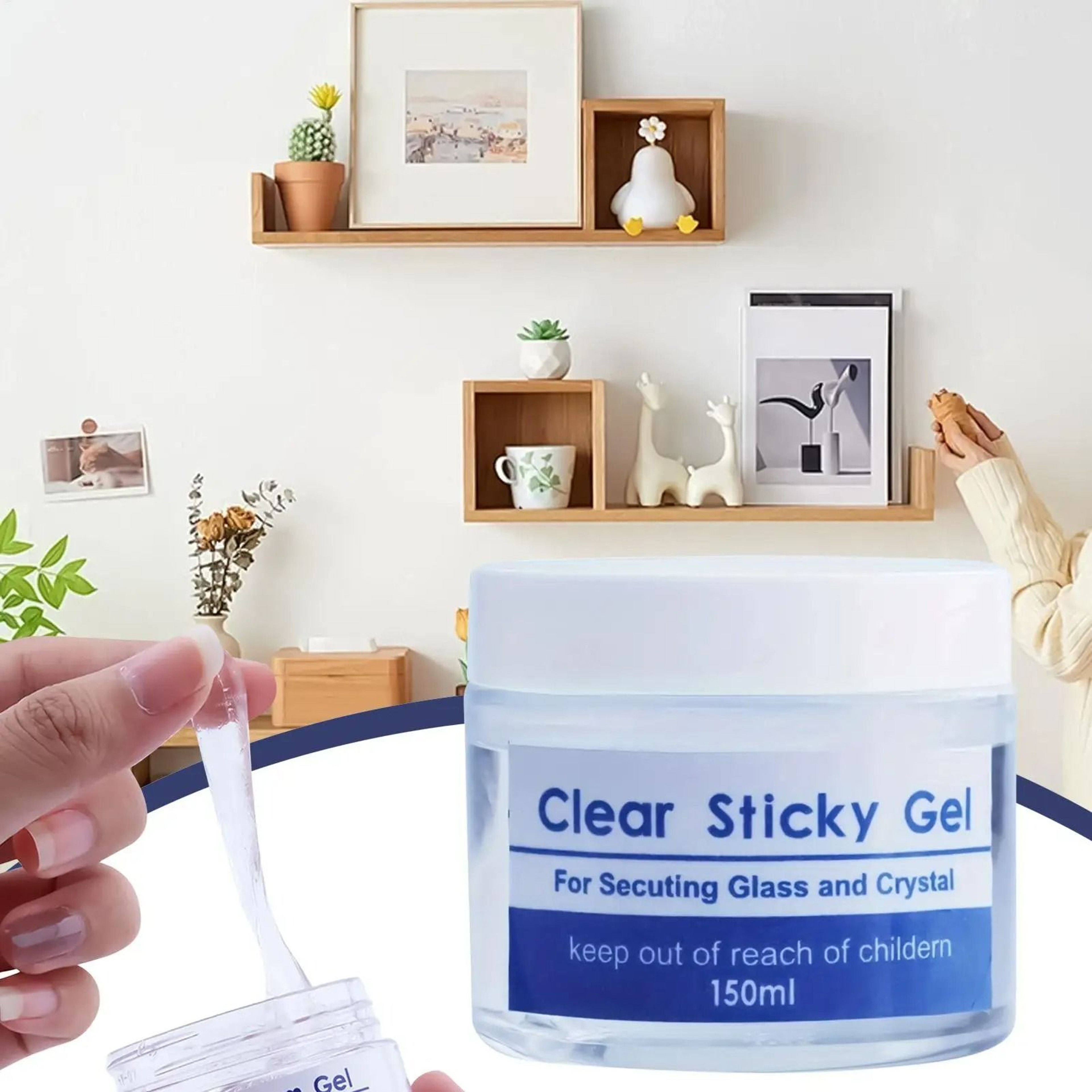 Clear Gel Wax Museum Adhesive Putty 4