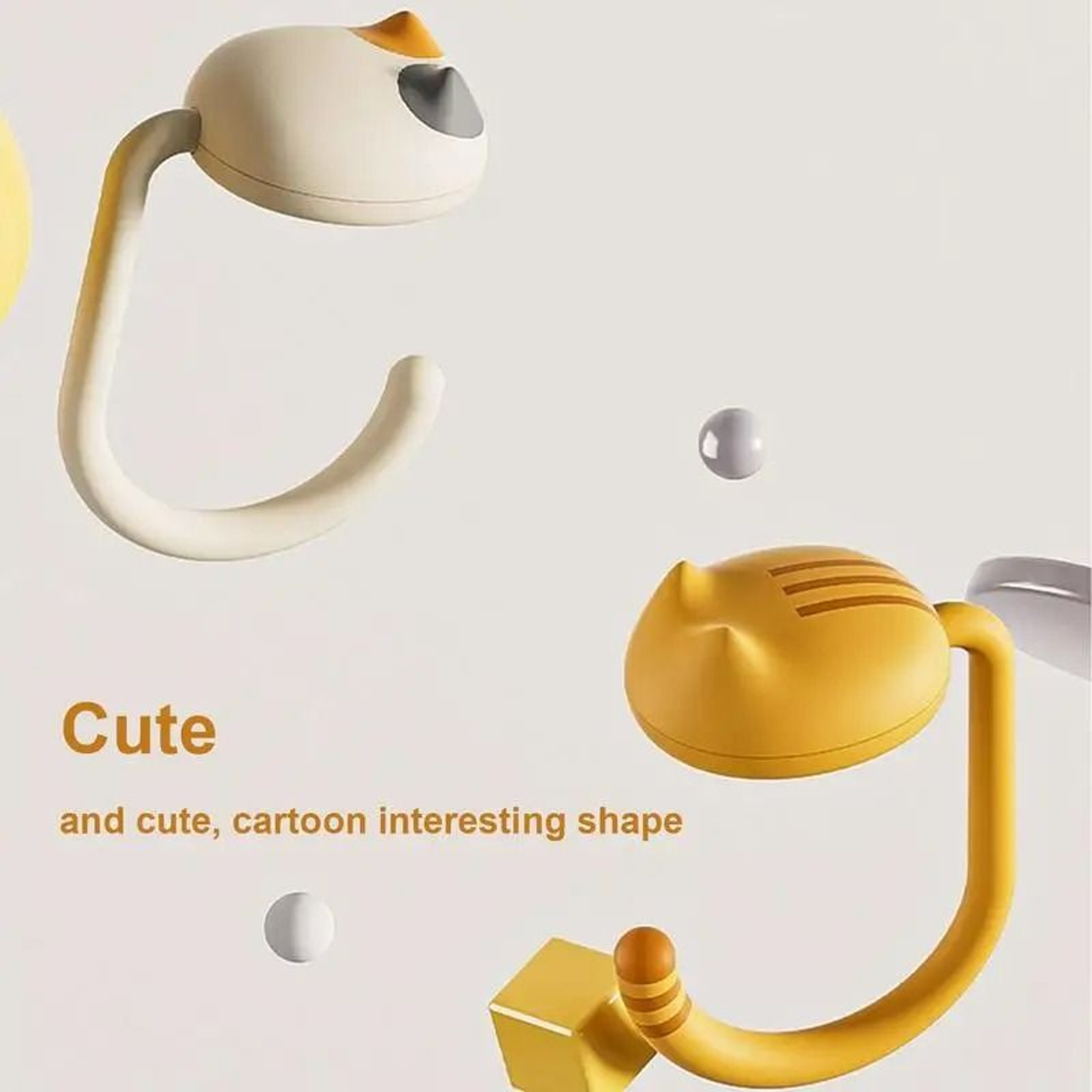 Cute Cat Tail Portable Purse Hook 2