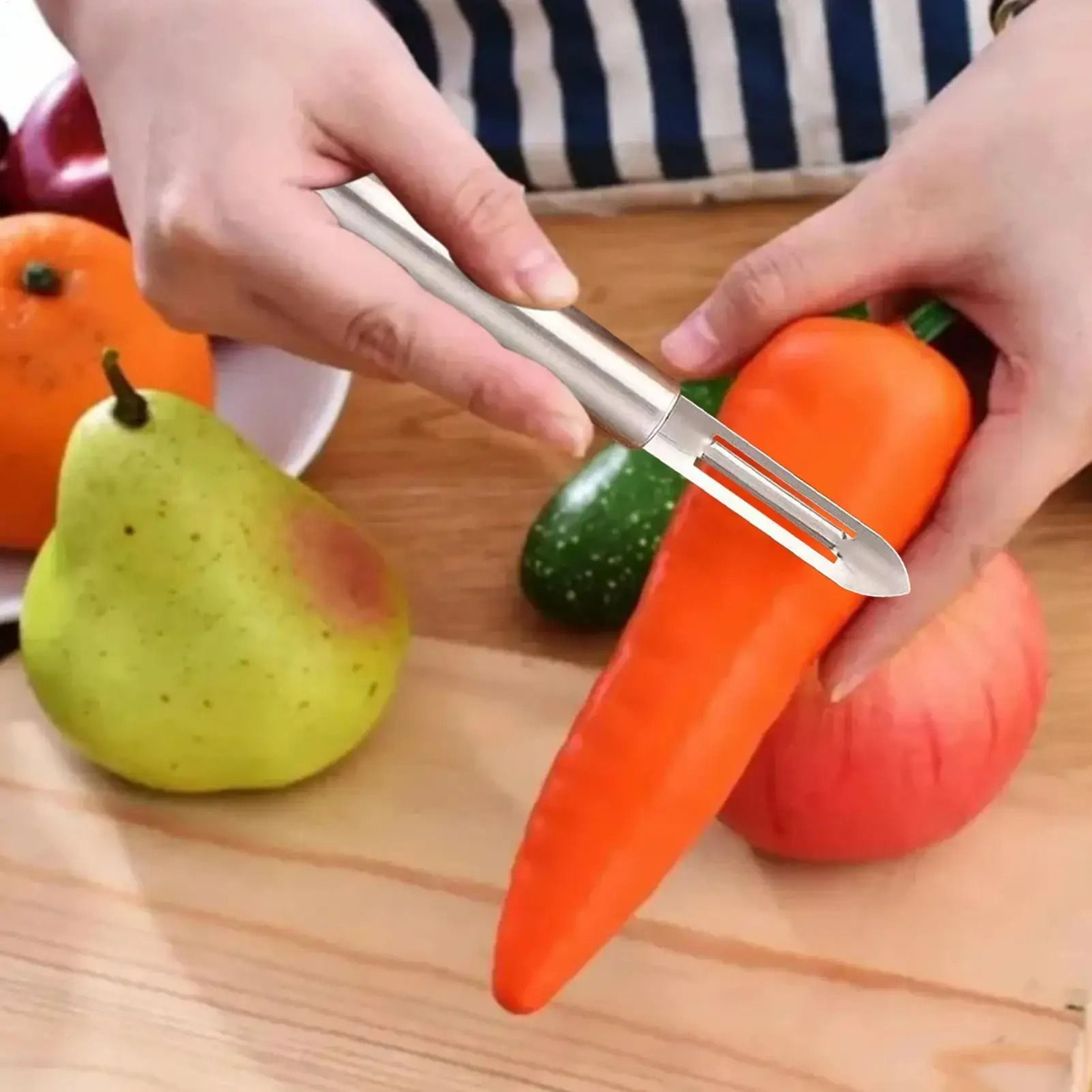 Stainless Steel DoubleEdged Cucumber And Vegetable Peeler 2