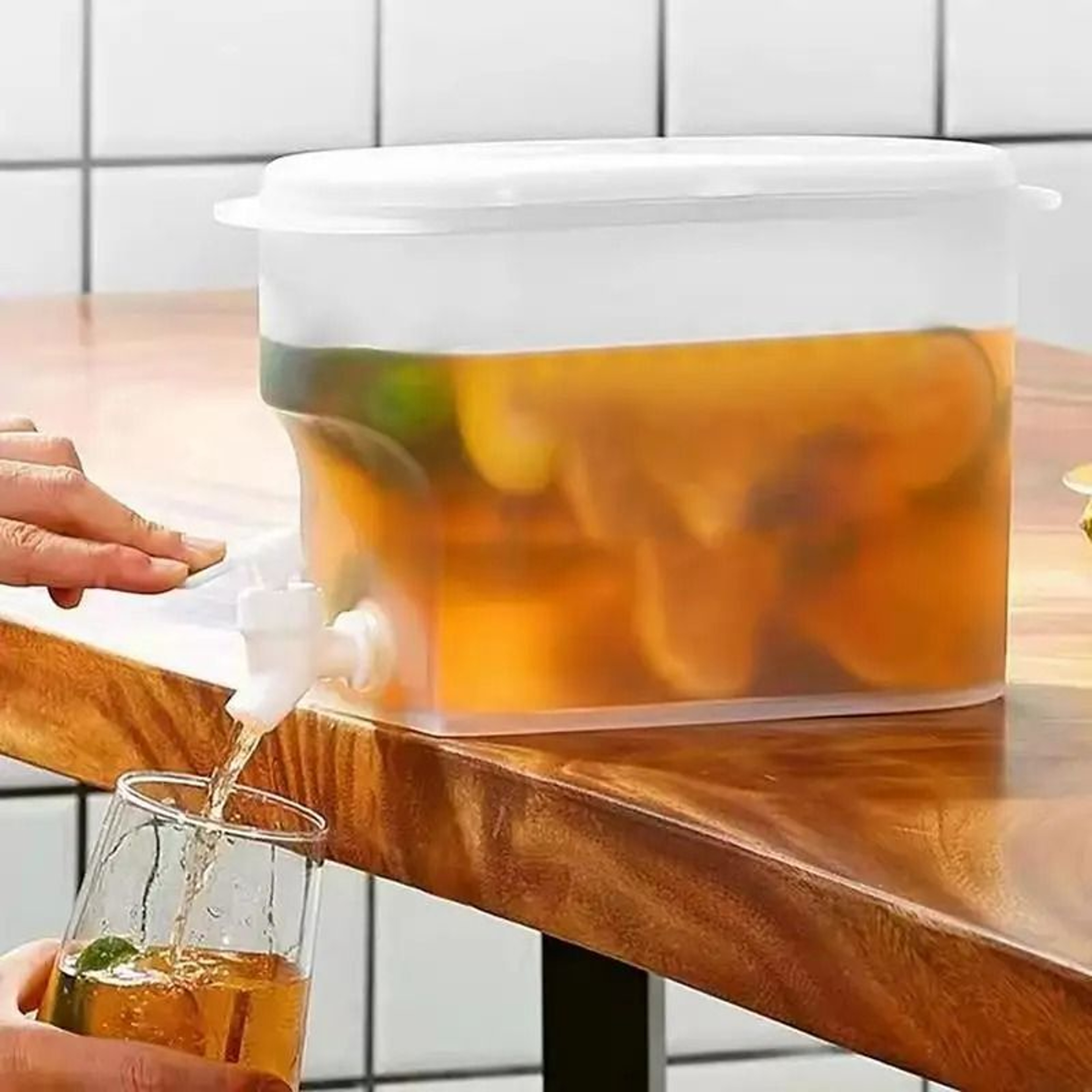 Refrigerator Beverage Dispenser With Tap 6