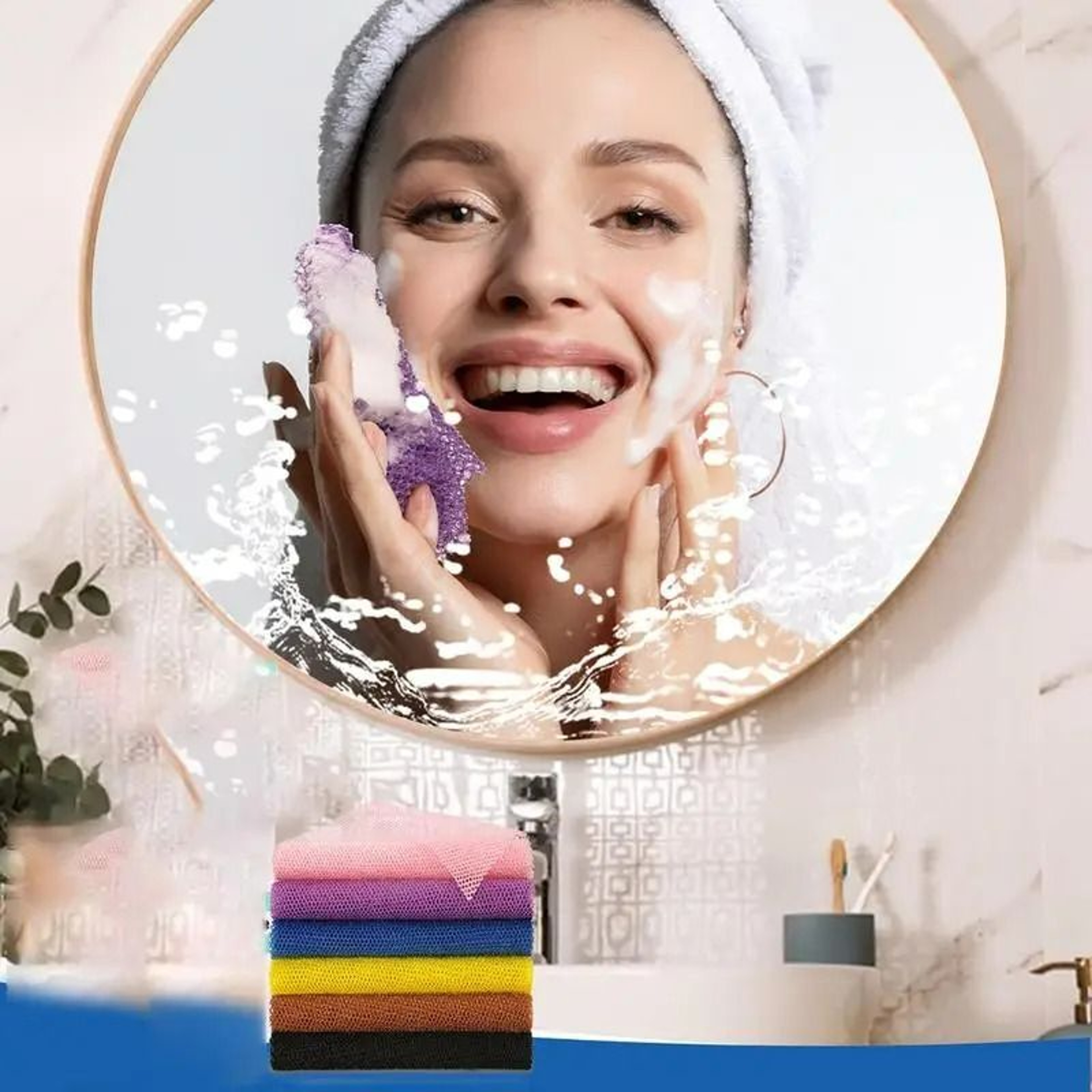 Exfoliating African Net Bath Sponge Washcloth 2