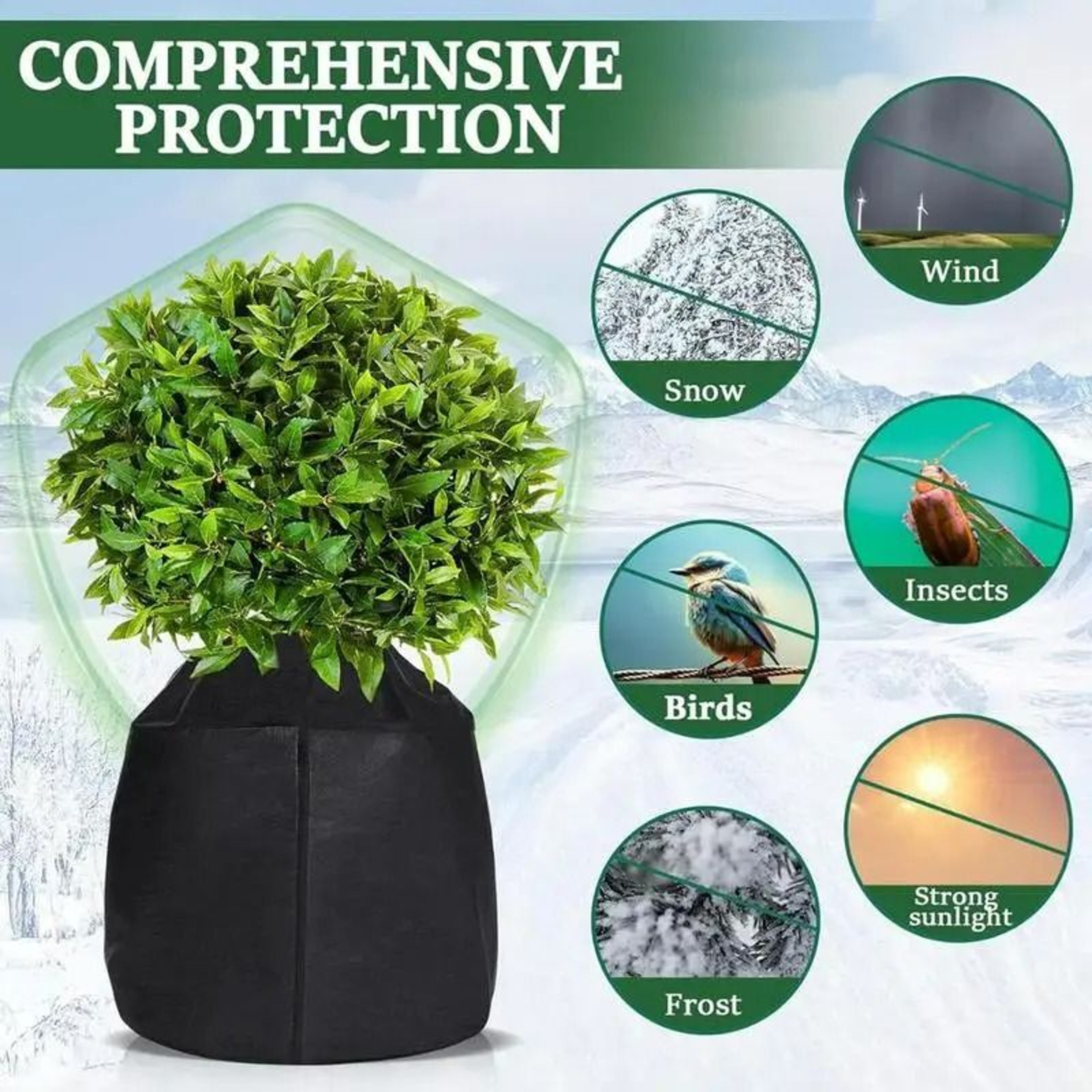 Winter Plant Frost Protection Cover Bag 4