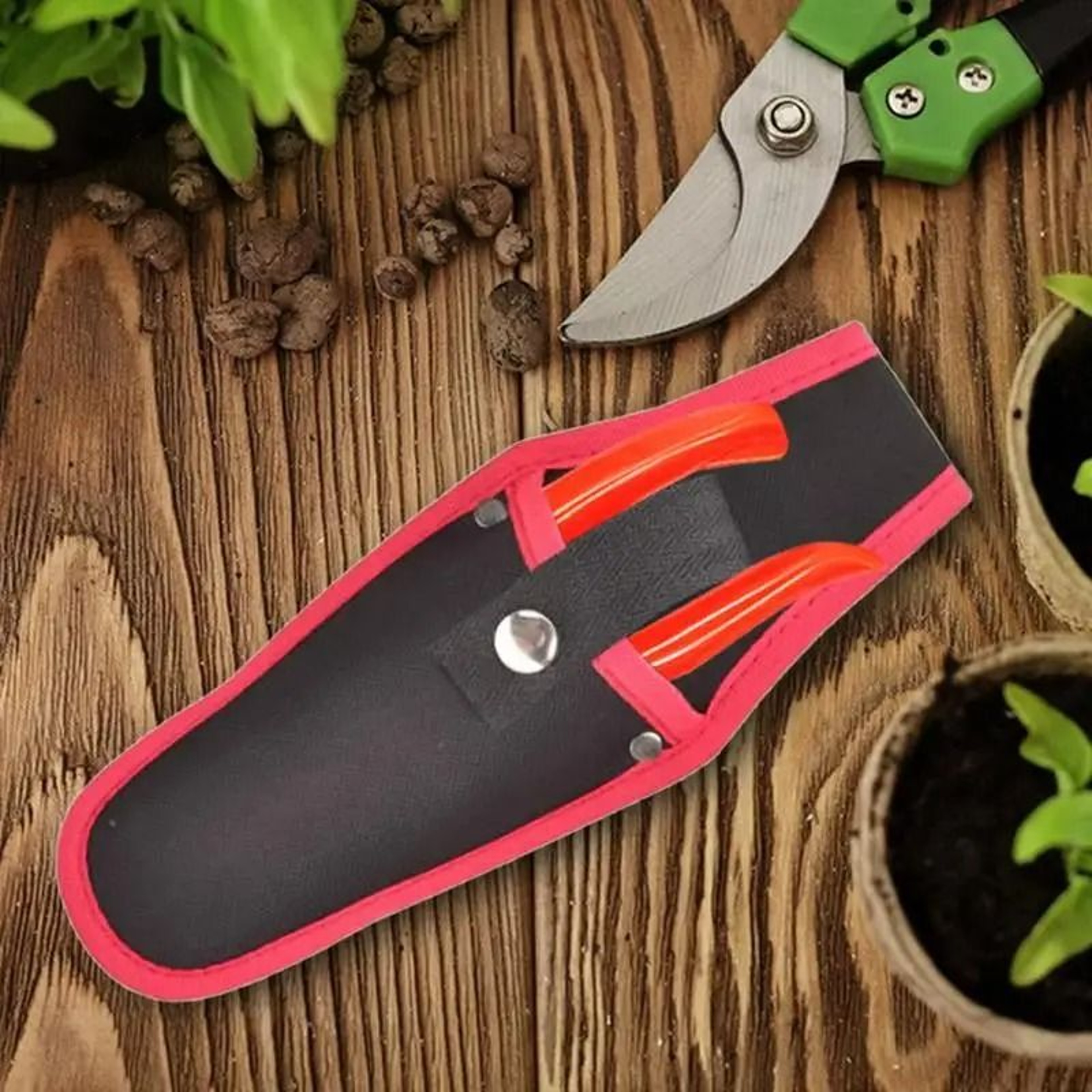 Leather Pruning Shears Holster With Belt Clip 4