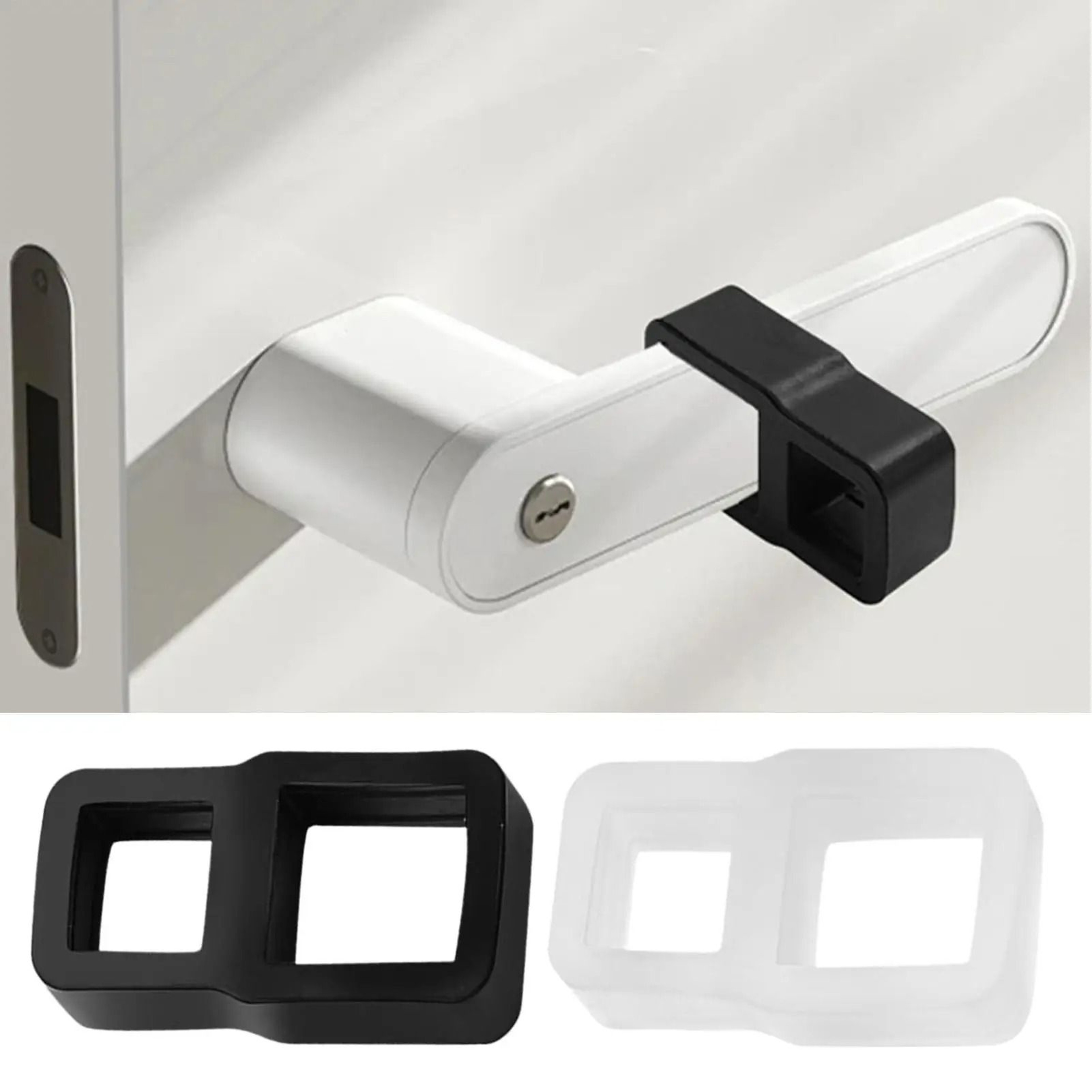 Clear Silicone Door Handle Bumper And Wall Protector 0