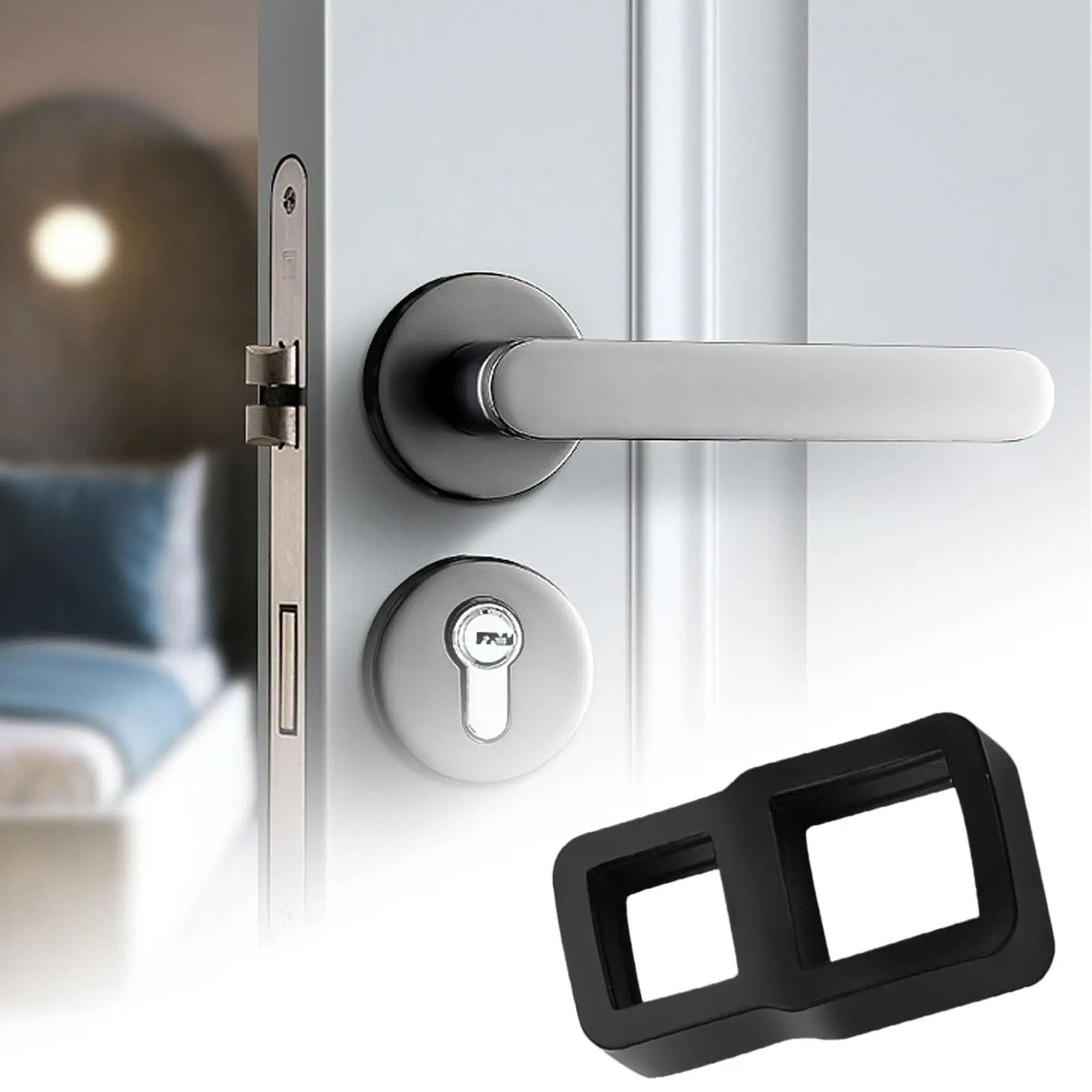 Clear Silicone Door Handle Bumper And Wall Protector 2