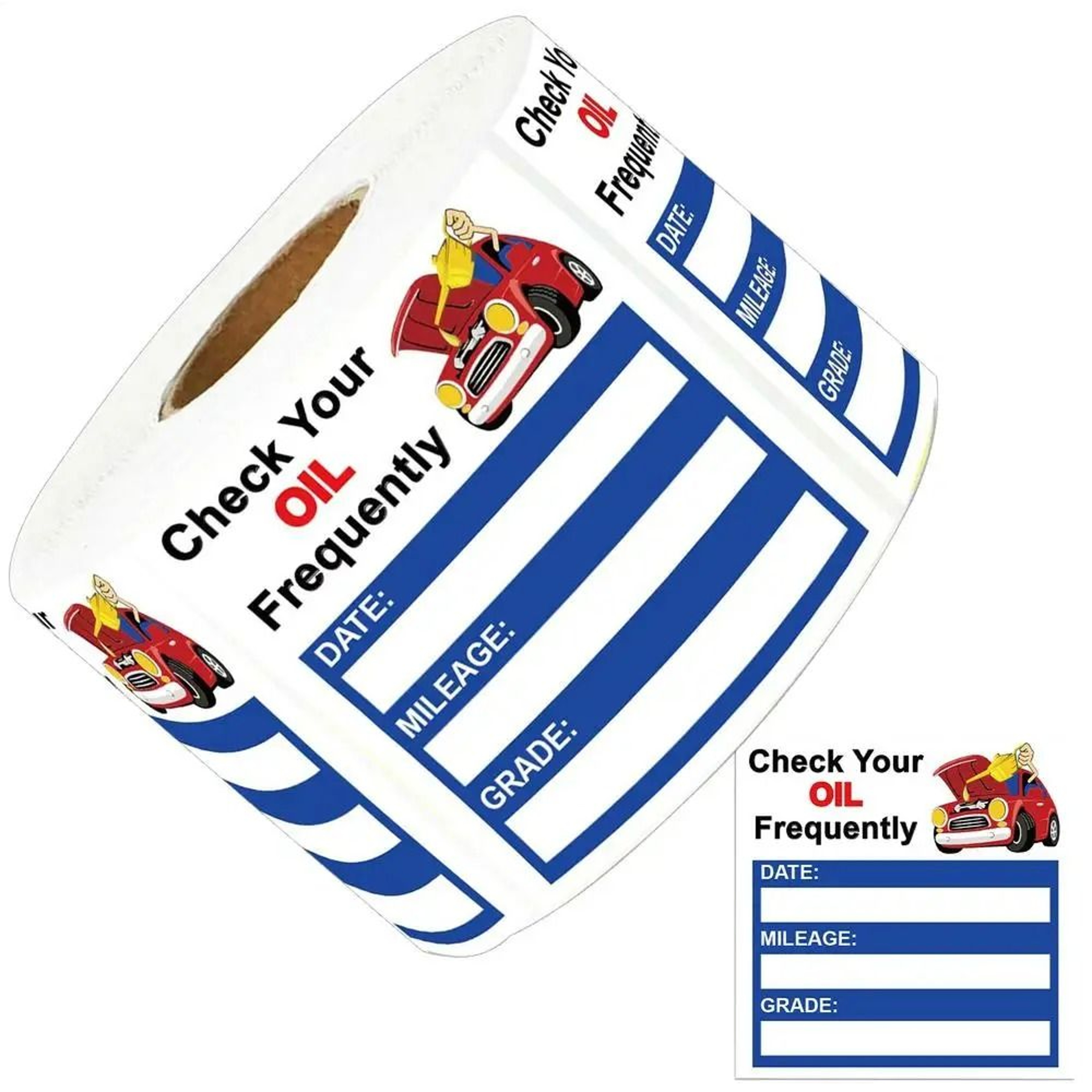Oil Change Maintenance Service Reminder Stickers 6