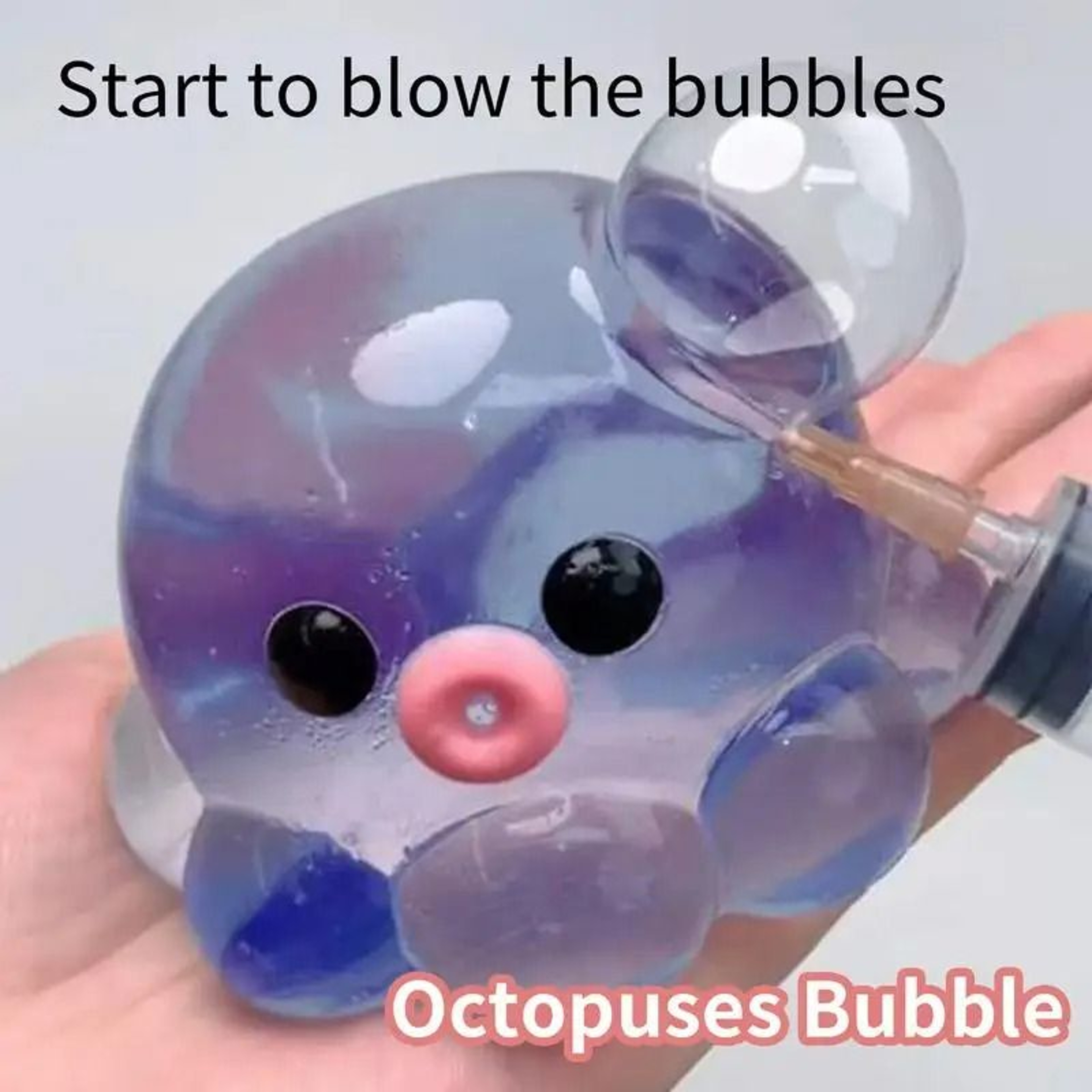 Clear Octopus Bubble Squeeze Fidget Toy 2