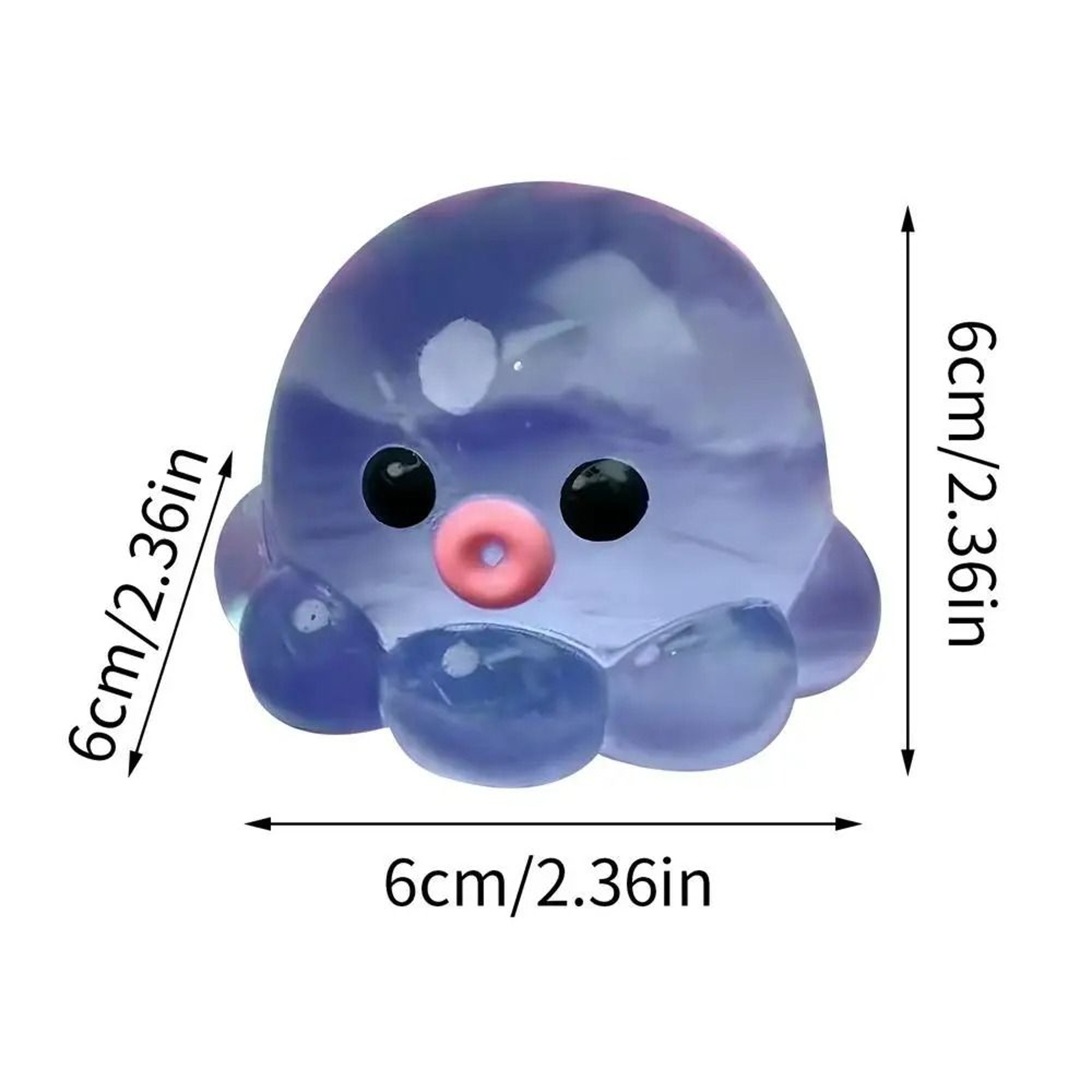 Clear Octopus Bubble Squeeze Fidget Toy 7
