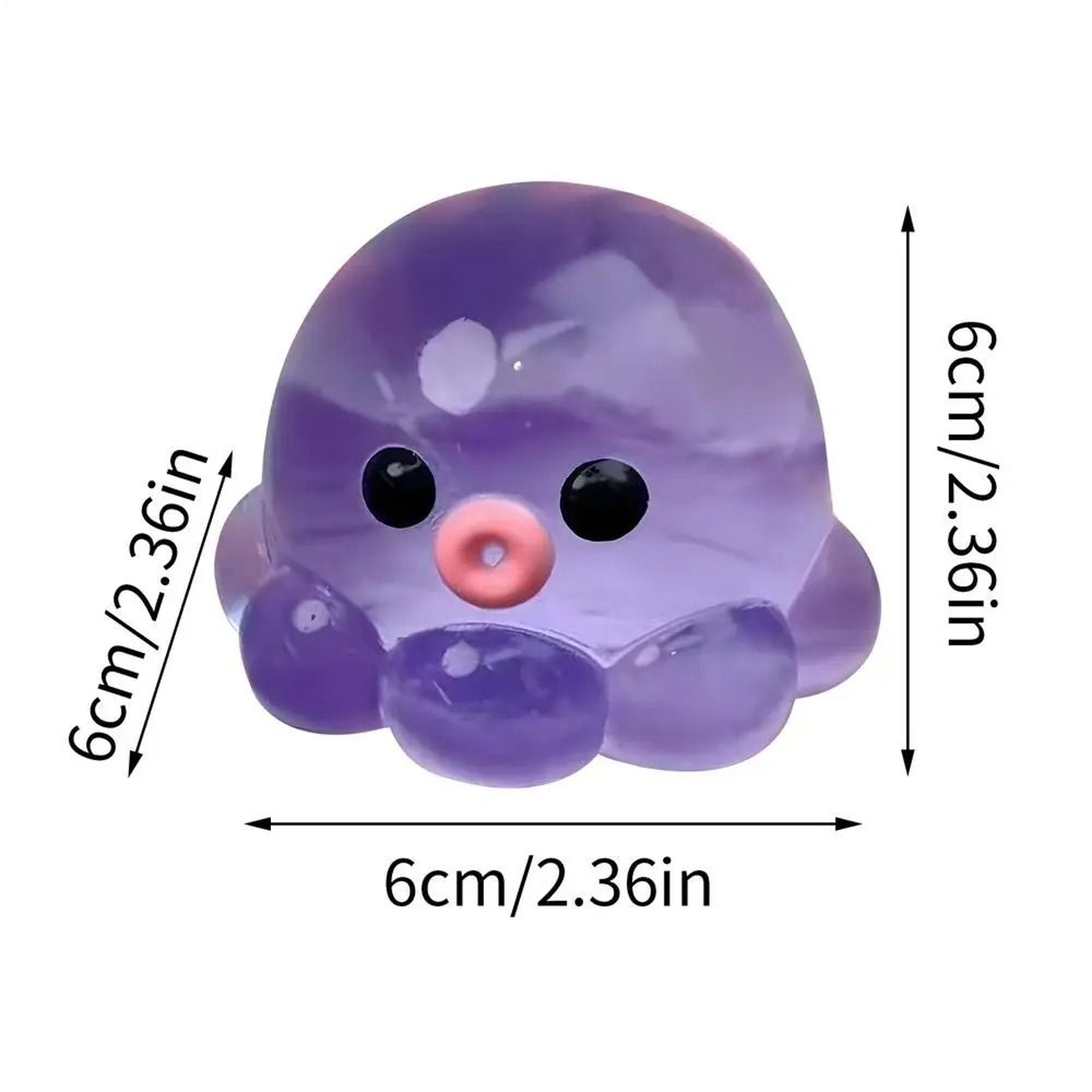 Clear Octopus Bubble Squeeze Fidget Toy 8