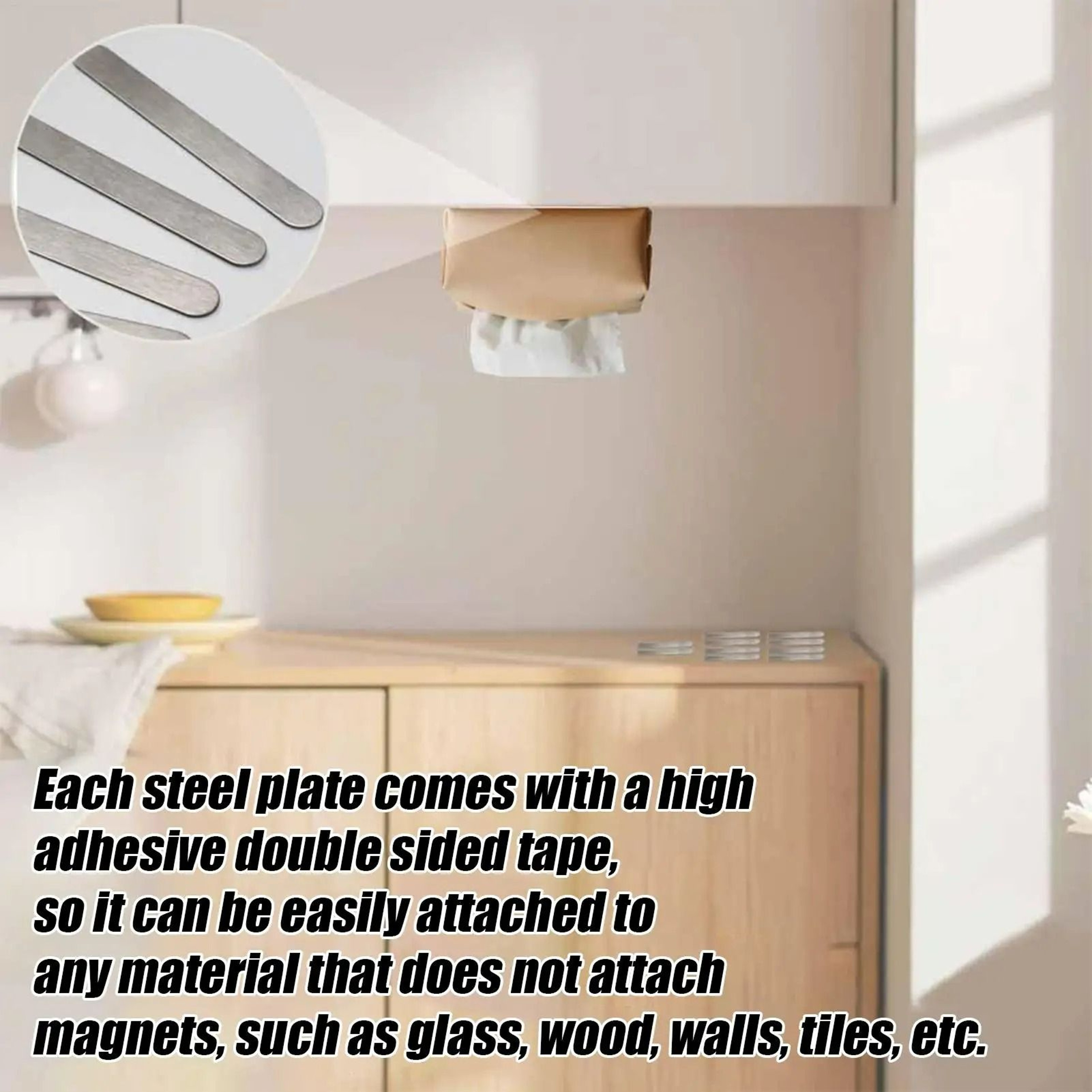 SelfAdhesive Wall Magnetic Metal Display Strips 4