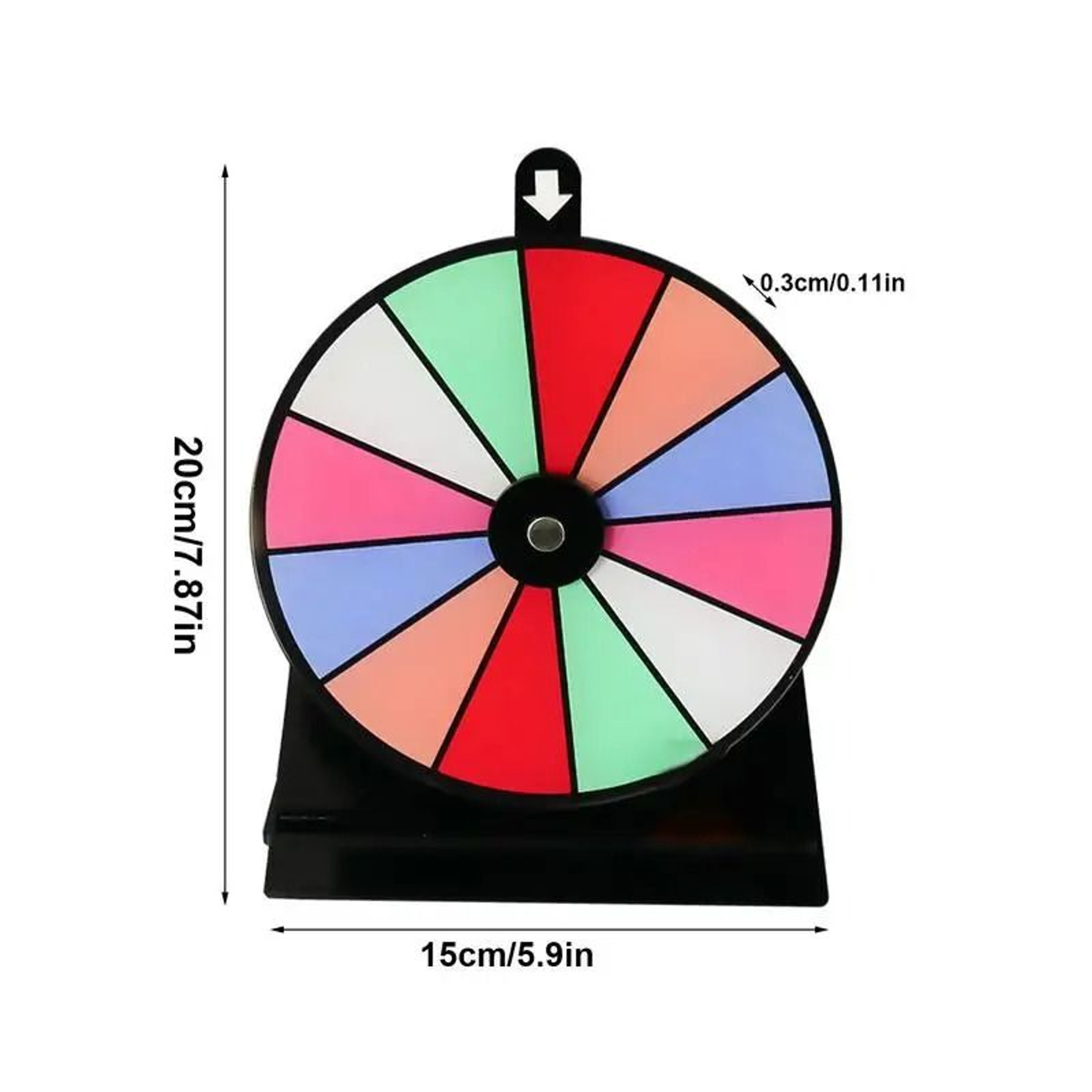Tabletop Dry Erase Prize Wheel Spinner 4