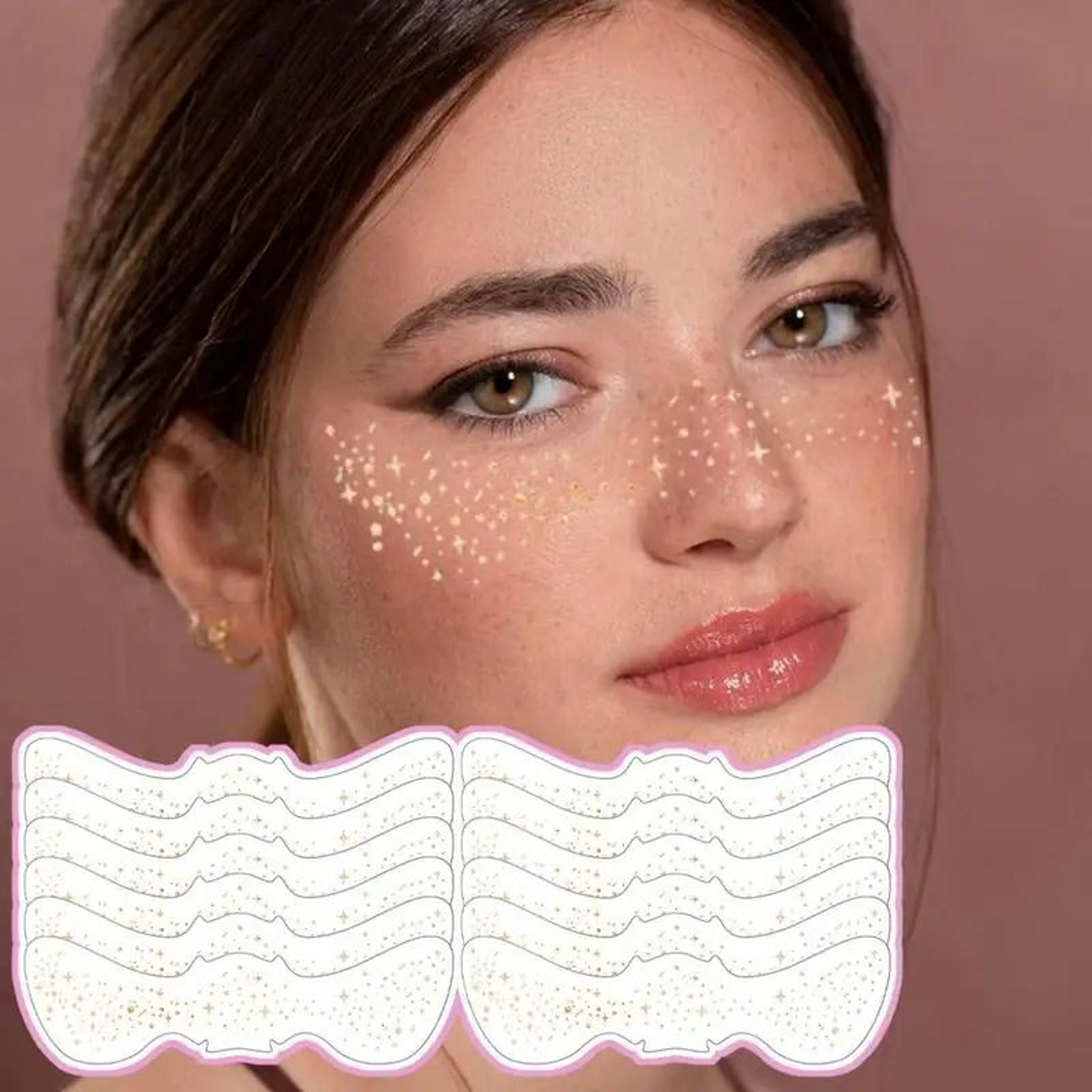 Glitter Fake Freckles Temporary Face Tattoos 5