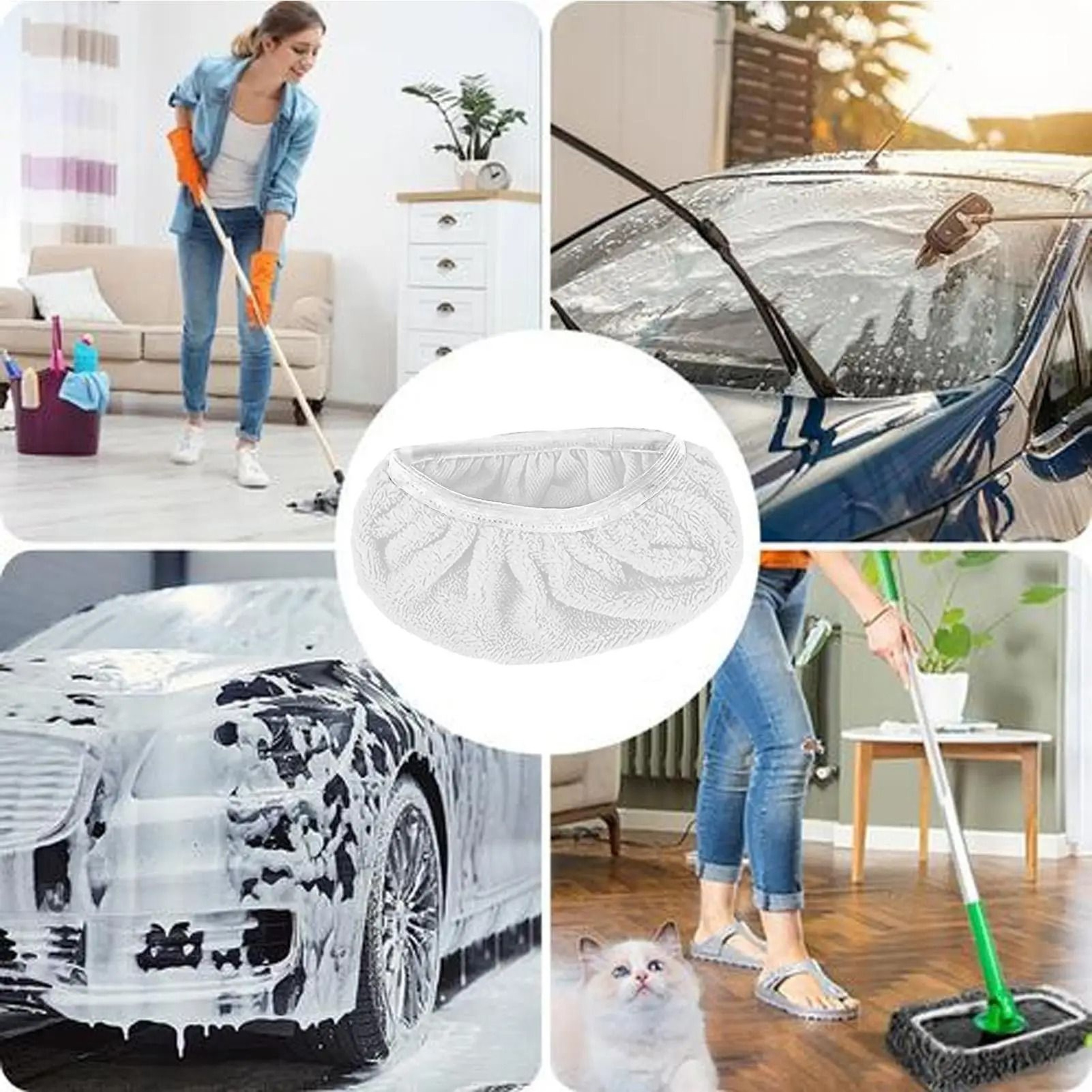 Reusable Microfiber Mop Pads For Sweeper Mops 4