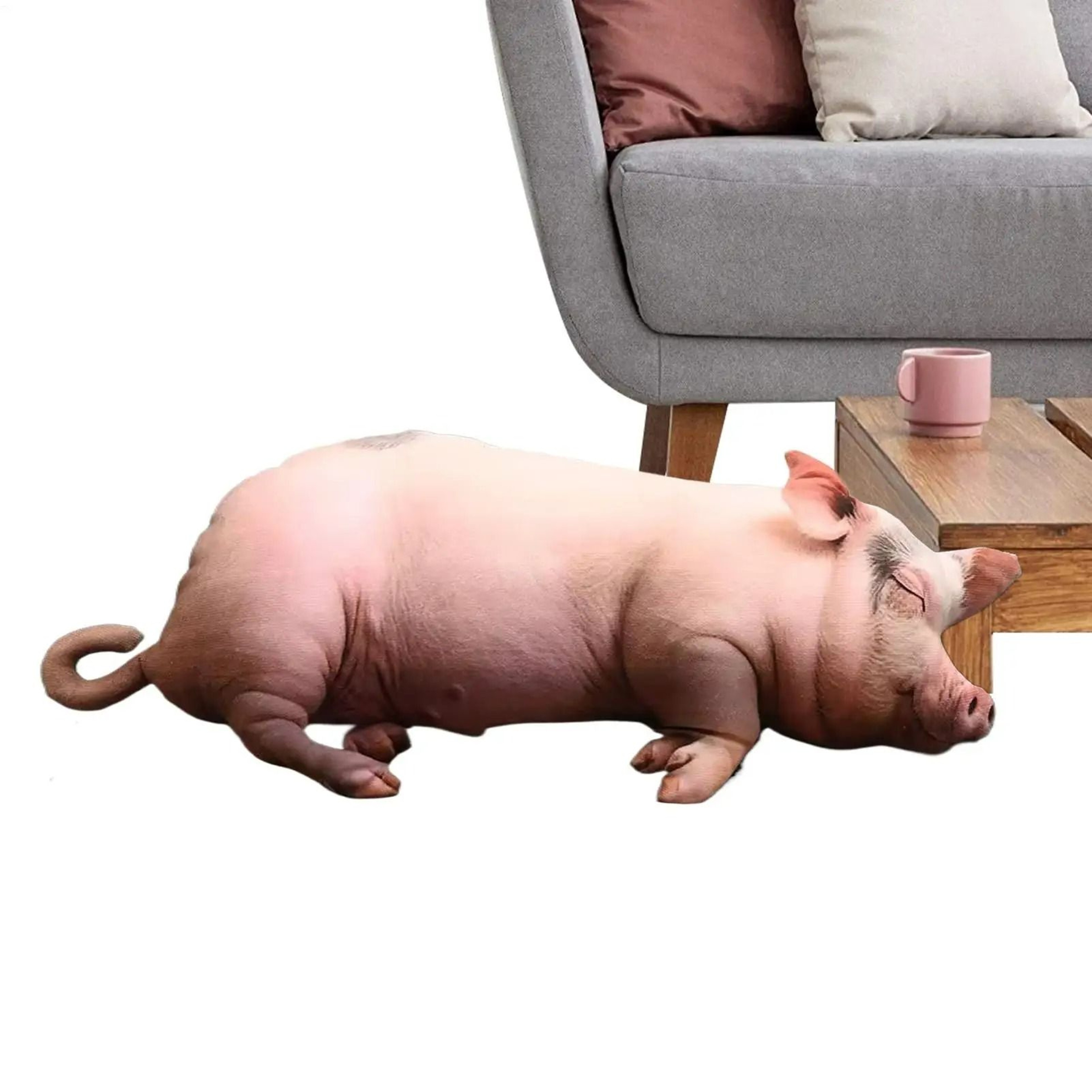 Plush Stuffed Pig Body Pillow 1