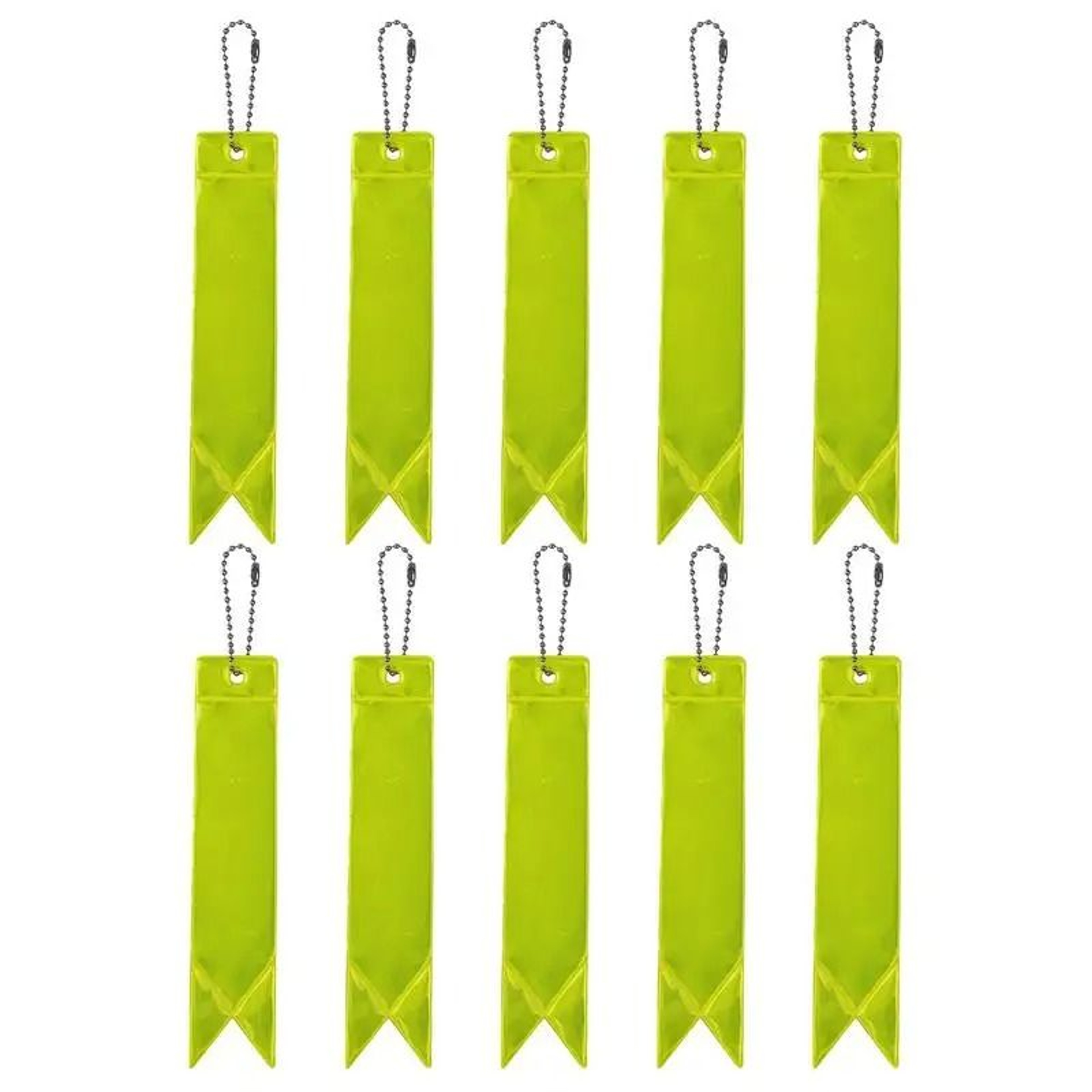 HighVisibility Safety Reflective Keychain Pendants 10 Pieces 2