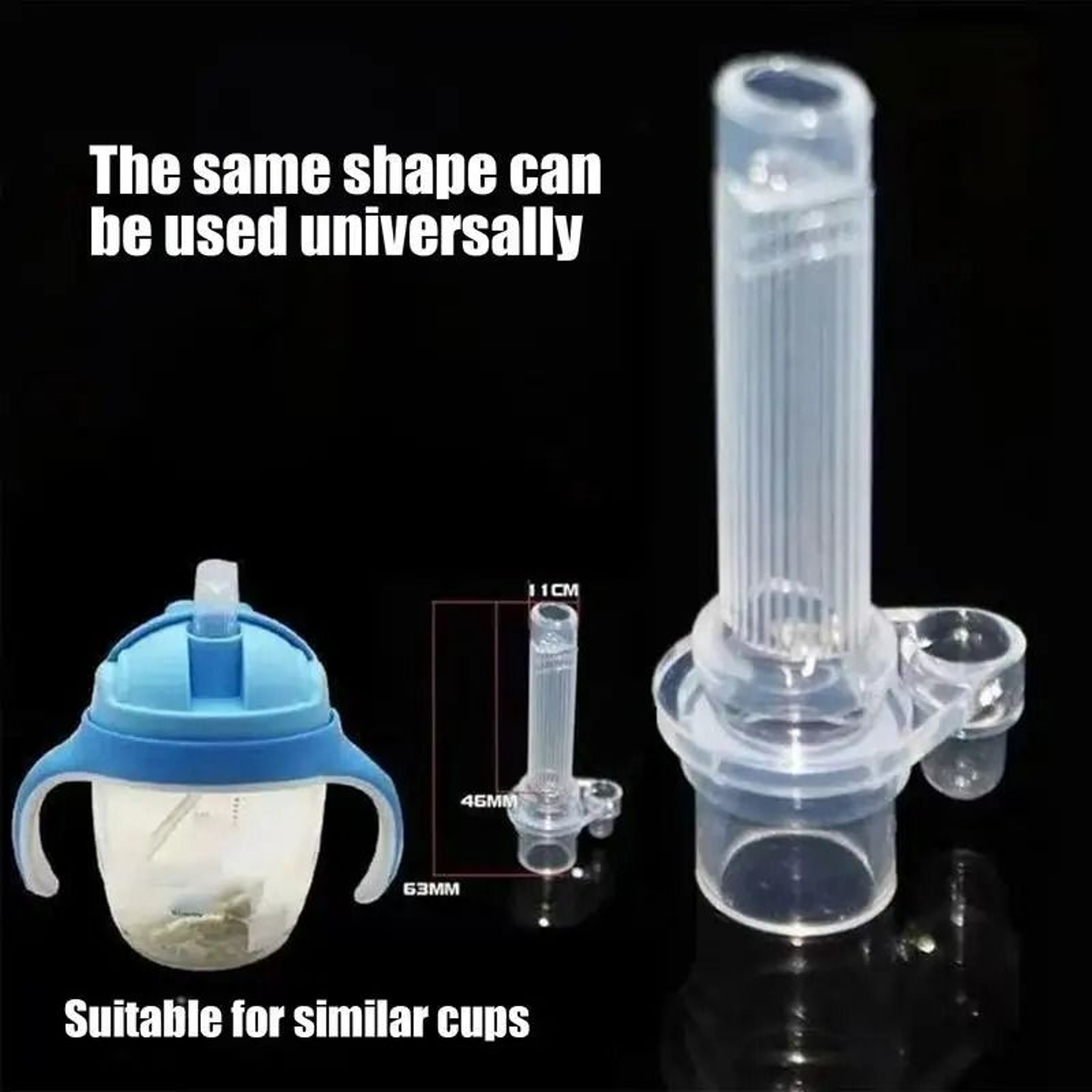 Replacement Liquid Silicone Straw For Baby Sippy Cups 2