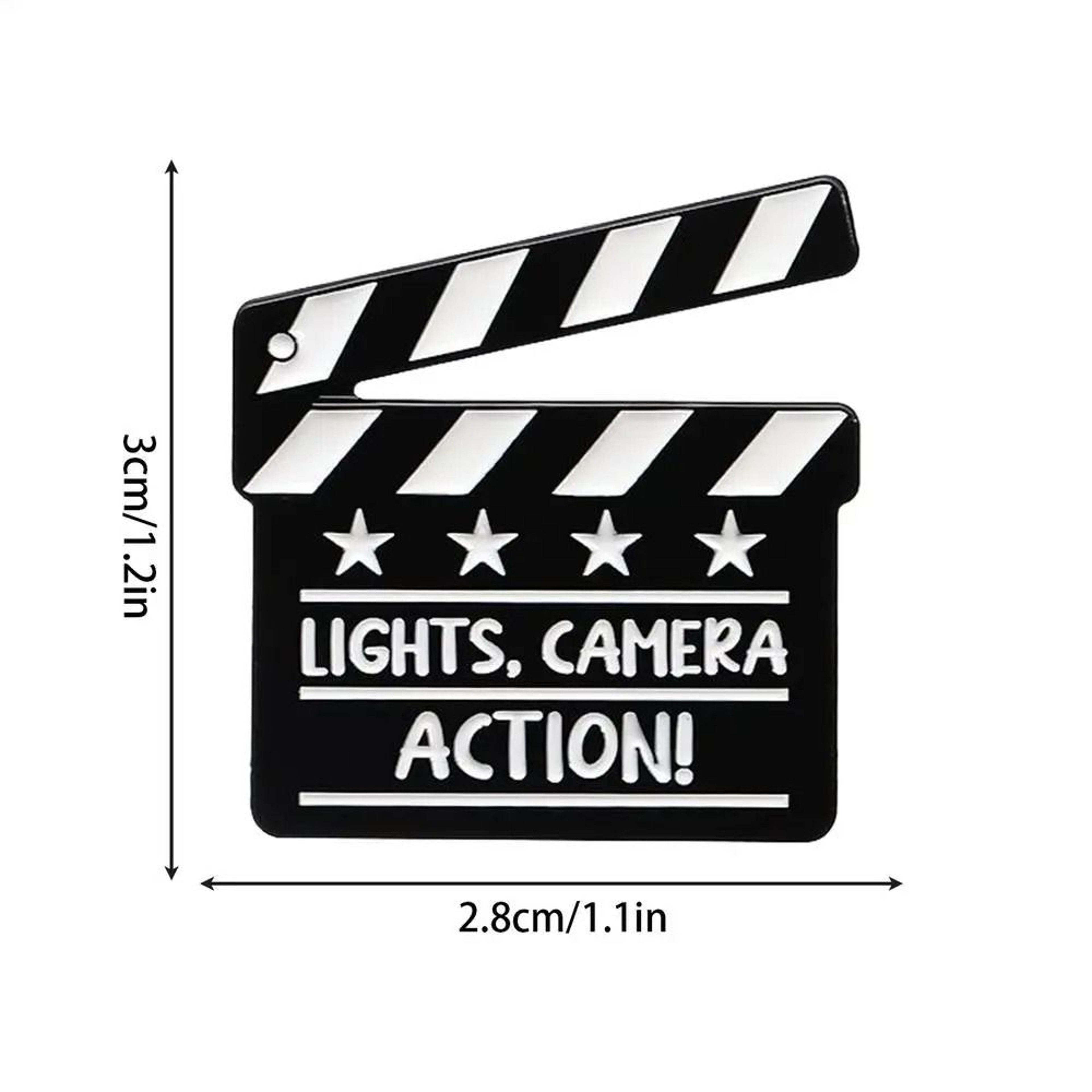 Creative Movie Clapperboard Enamel Pin 8