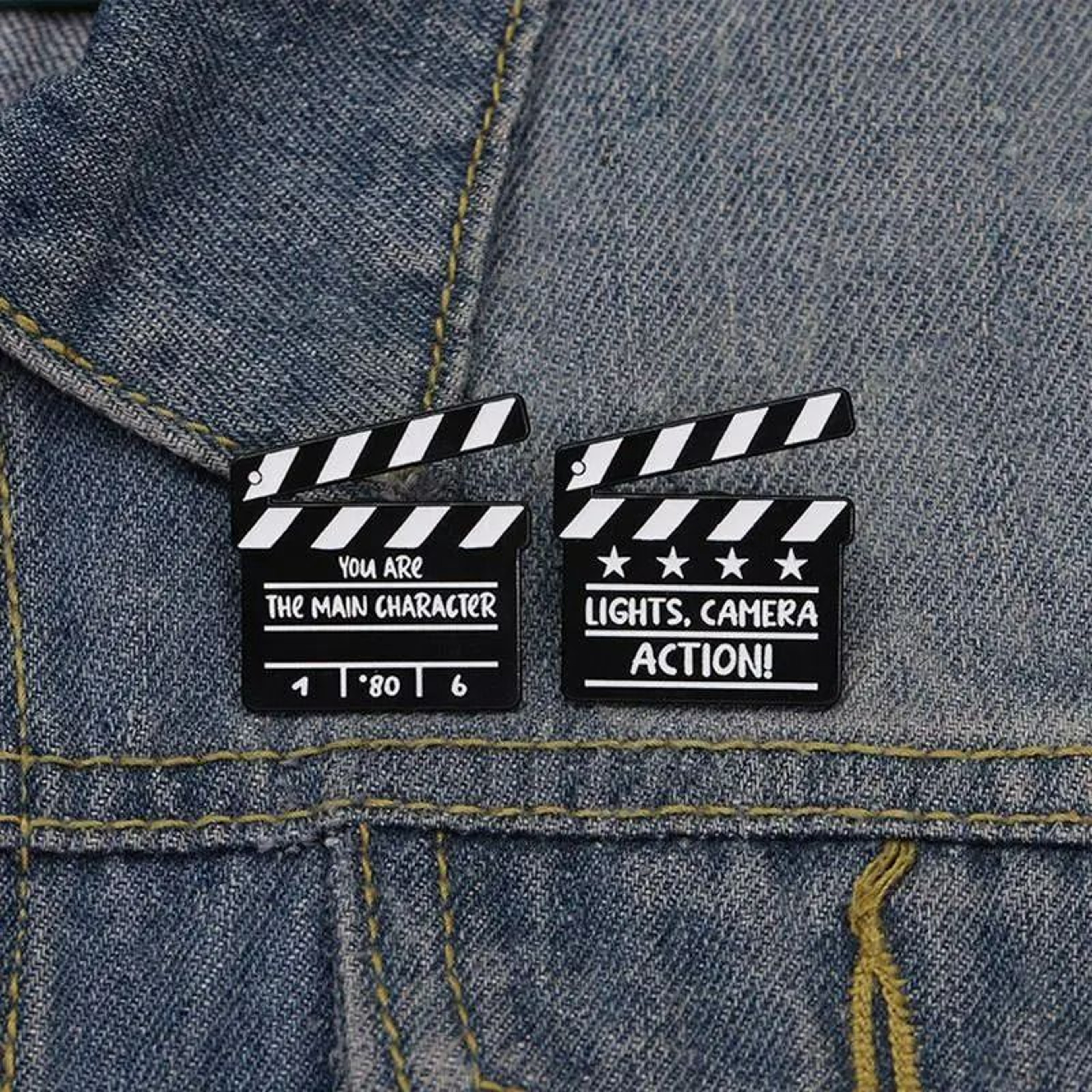 Creative Movie Clapperboard Enamel Pin 6