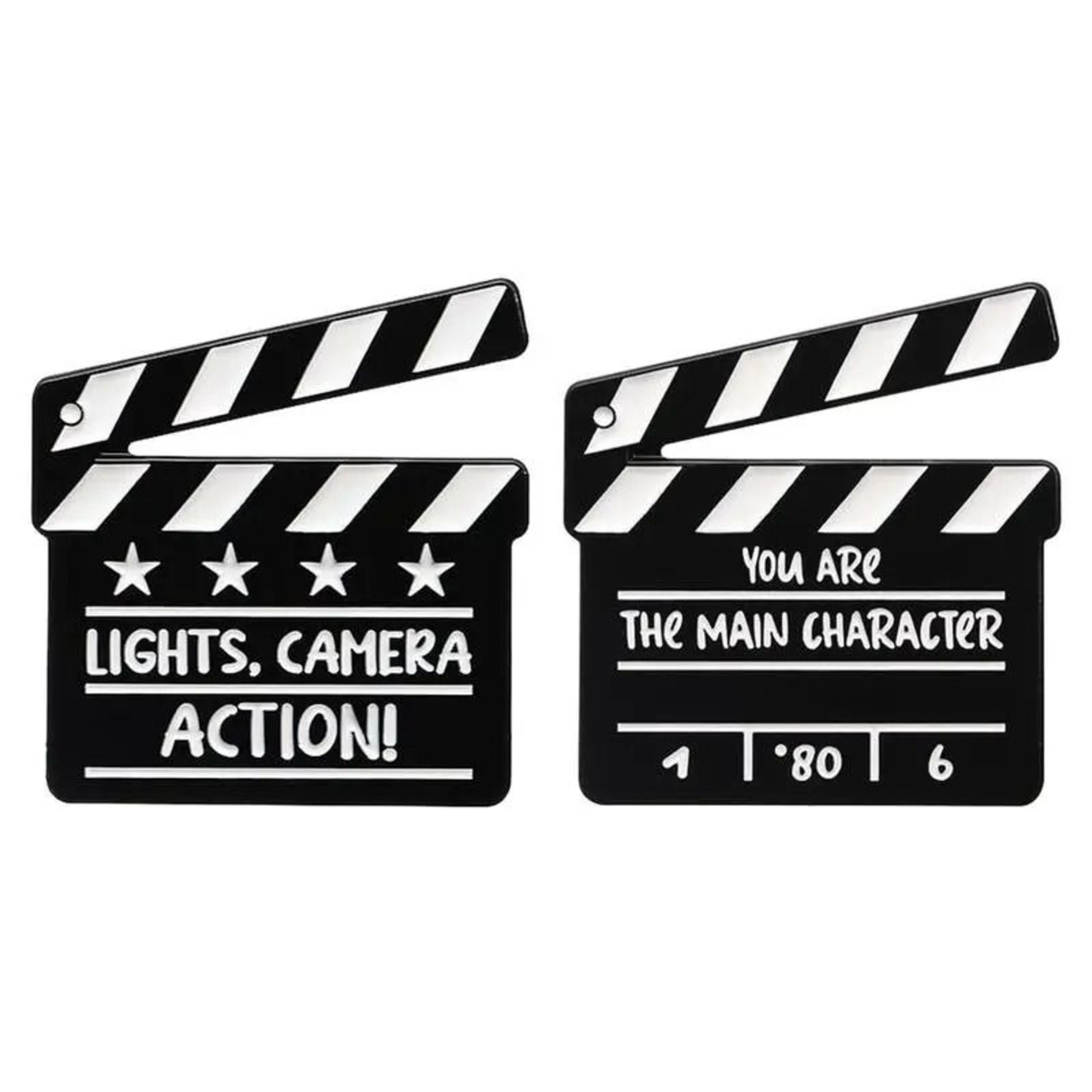 Creative Movie Clapperboard Enamel Pin 1