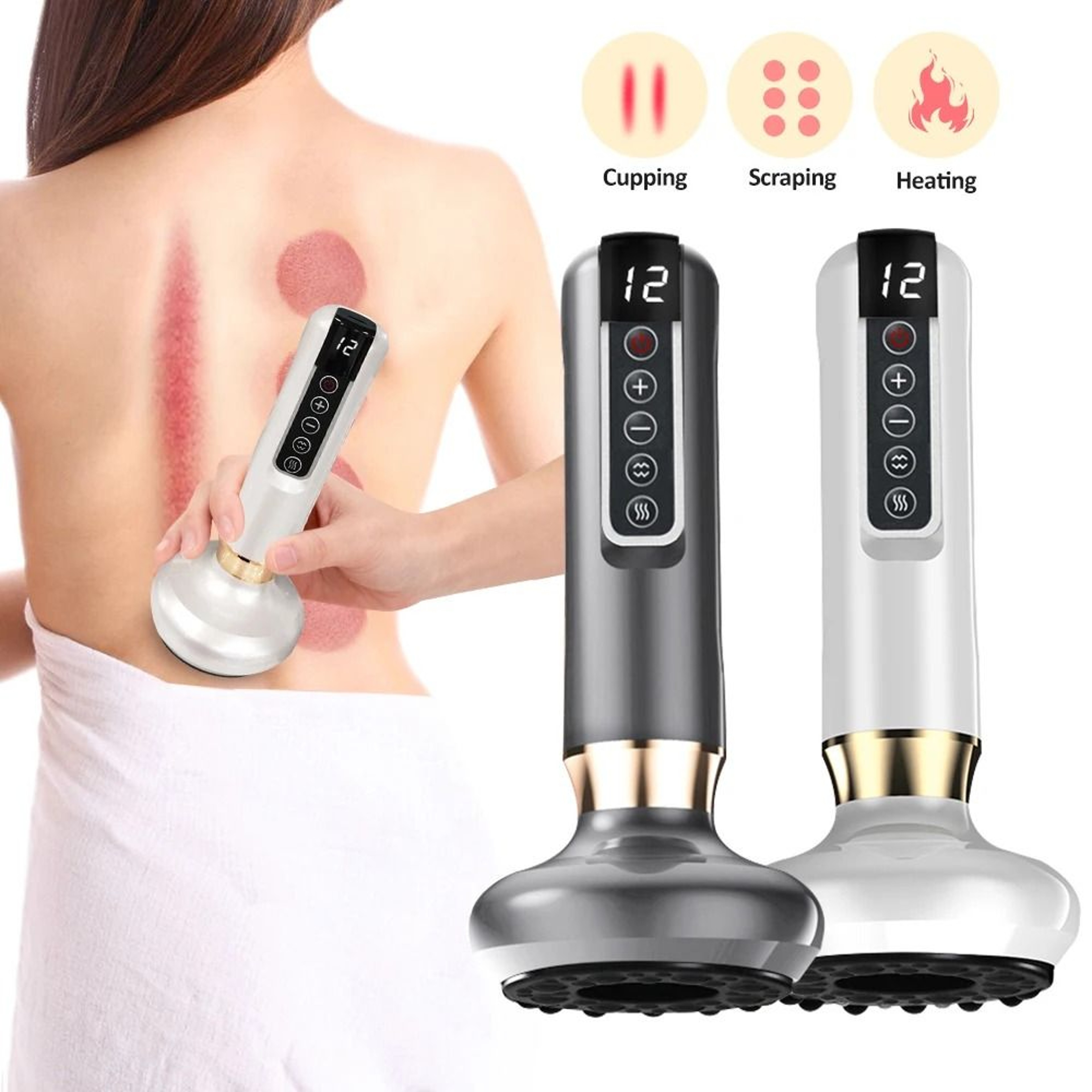 Intelligent Electric Suction Cupping Massager Set 3