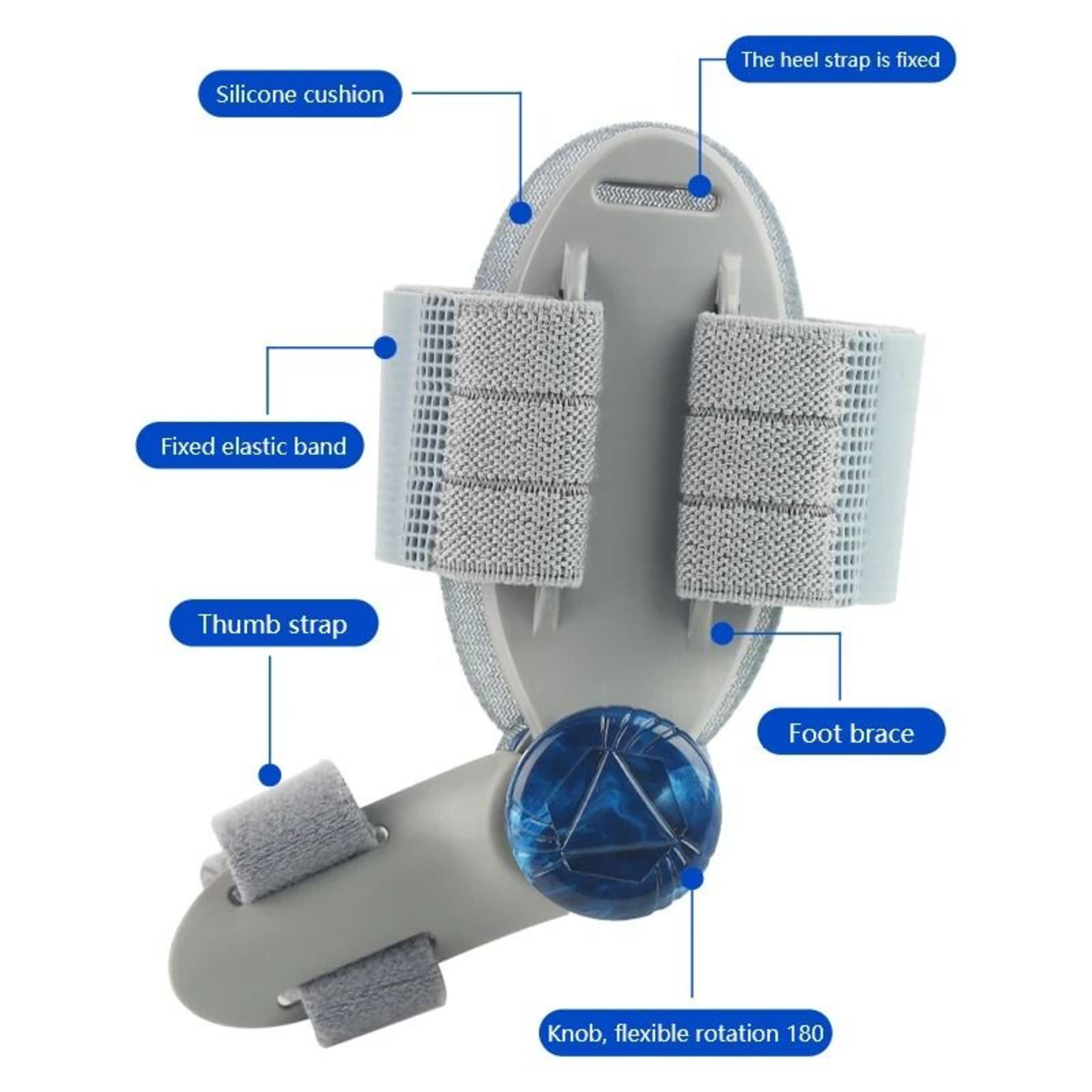 Adjustable Rotatable Bunion Corrector  Toe Separator Support 3