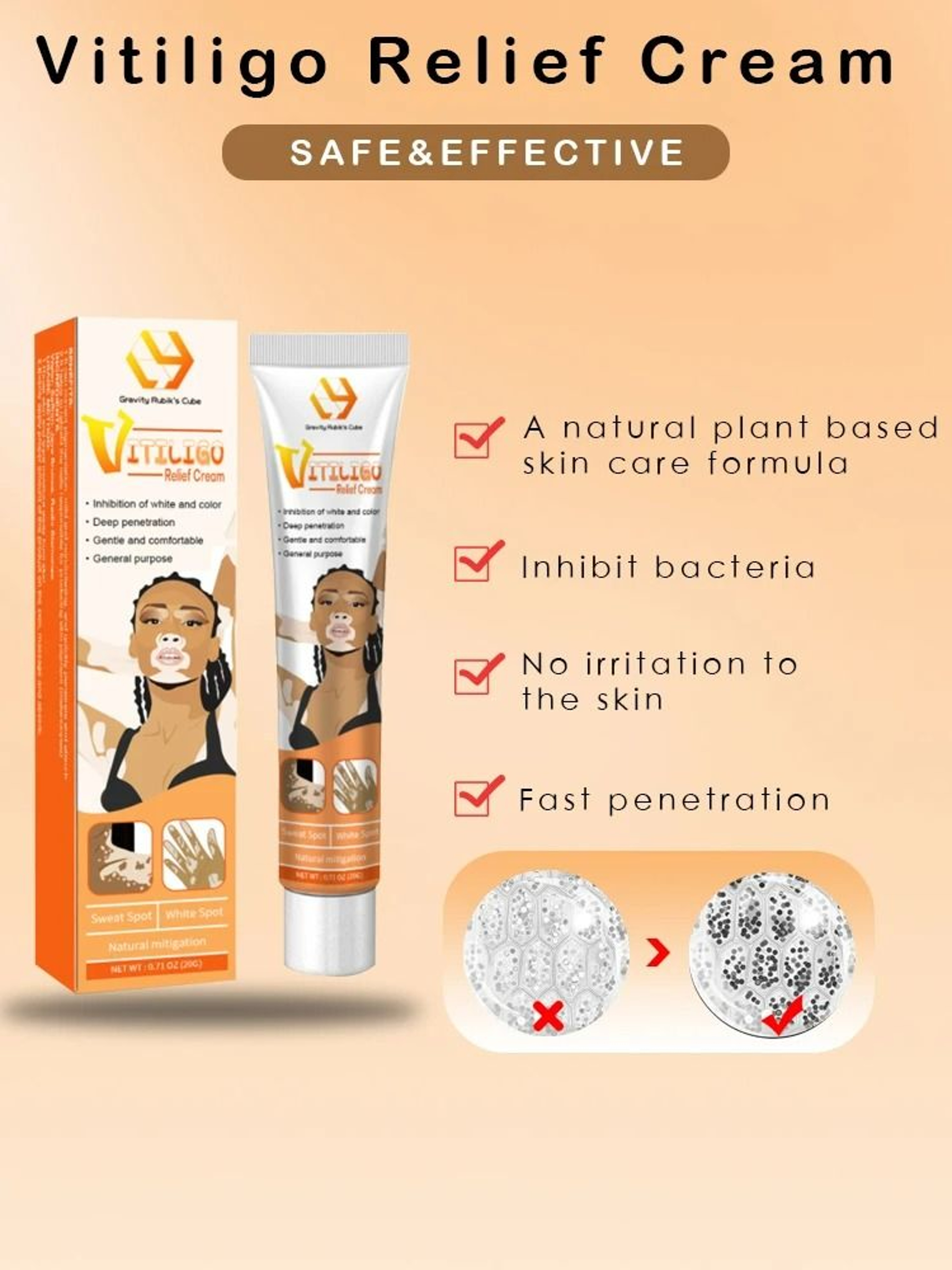 Targeted Vitiligo  White Spot Care Ointment 4