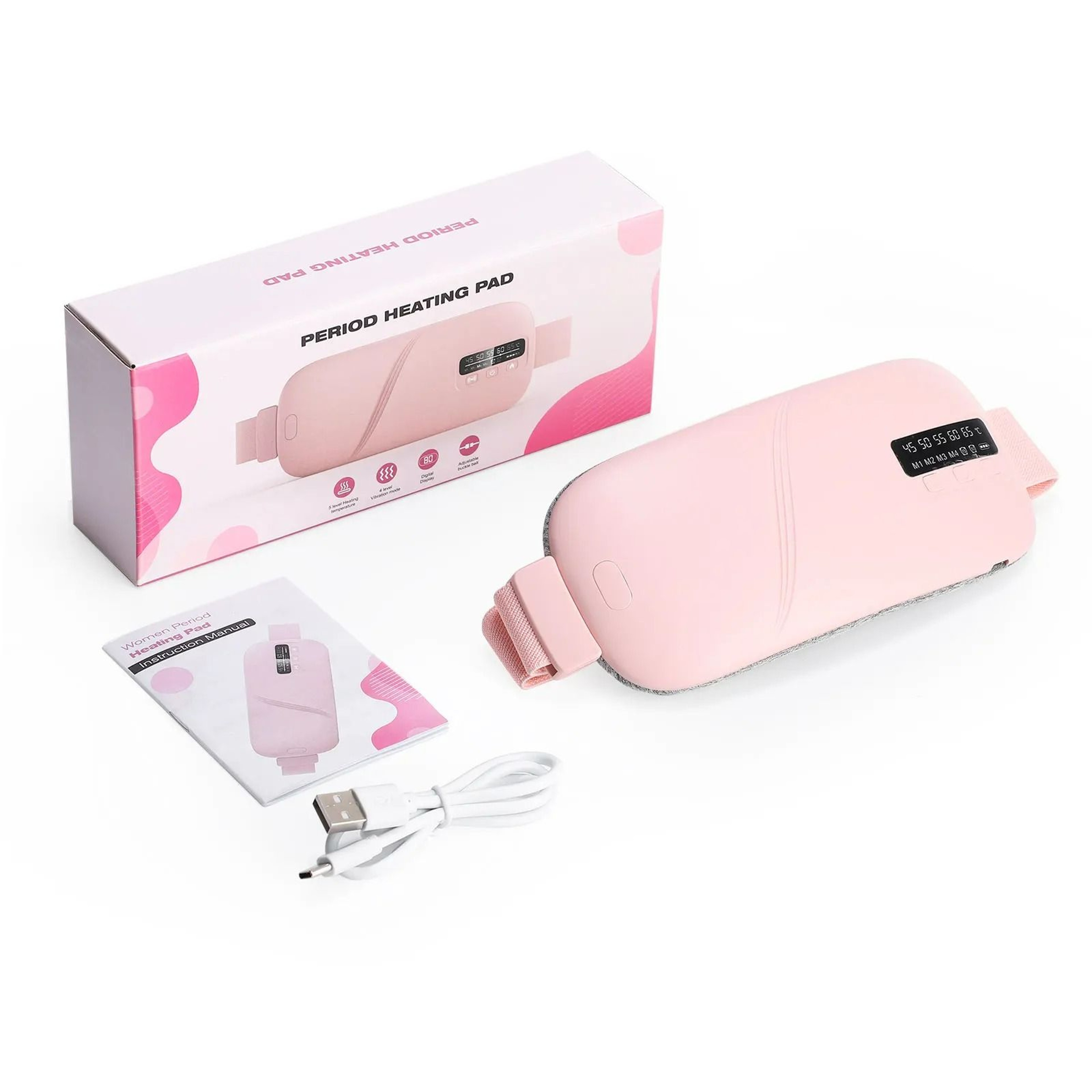 Smart Electric Heating  Vibration Period Cramp Relief Belt 6