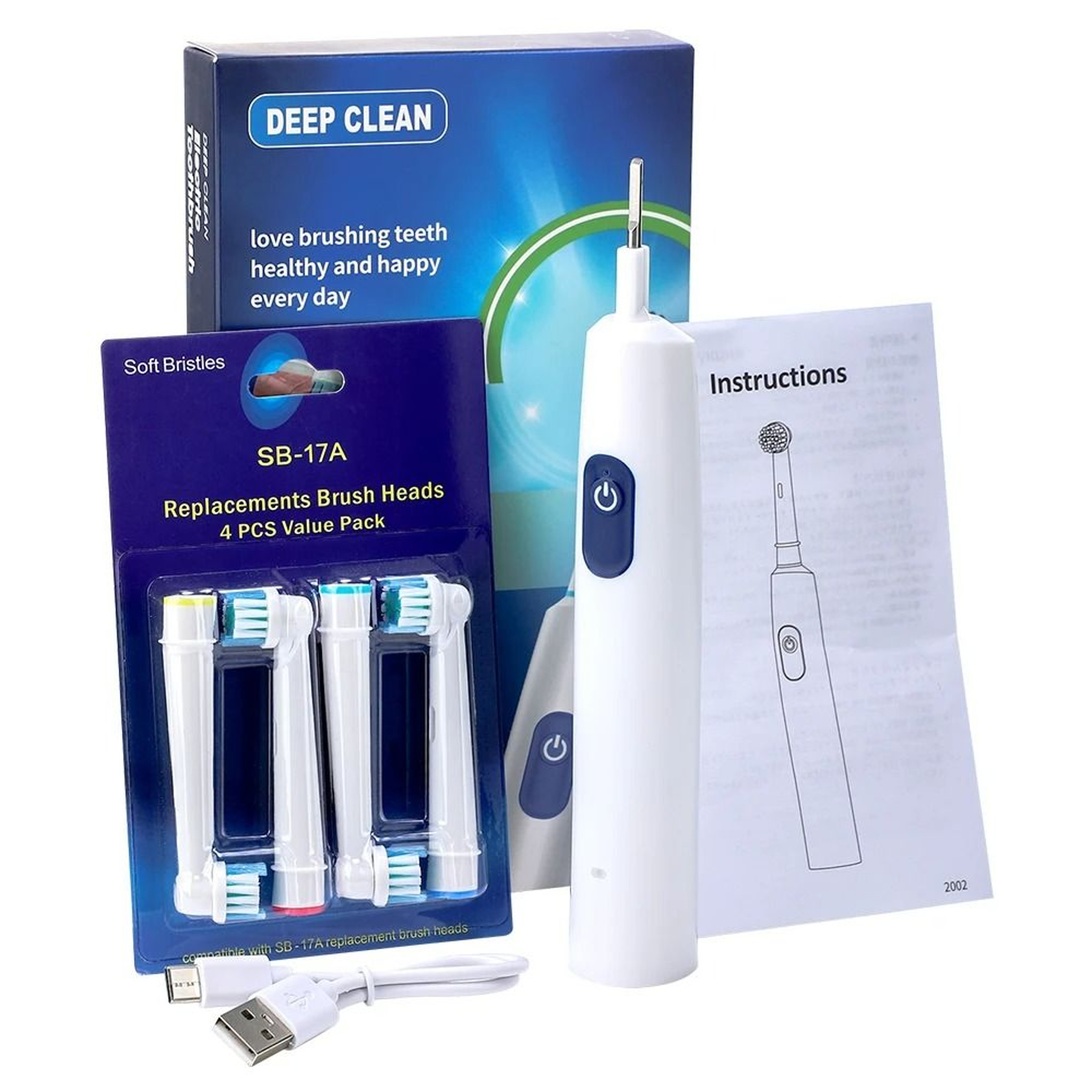 Rechargeable Waterproof Sonic Electric Toothbrush 7