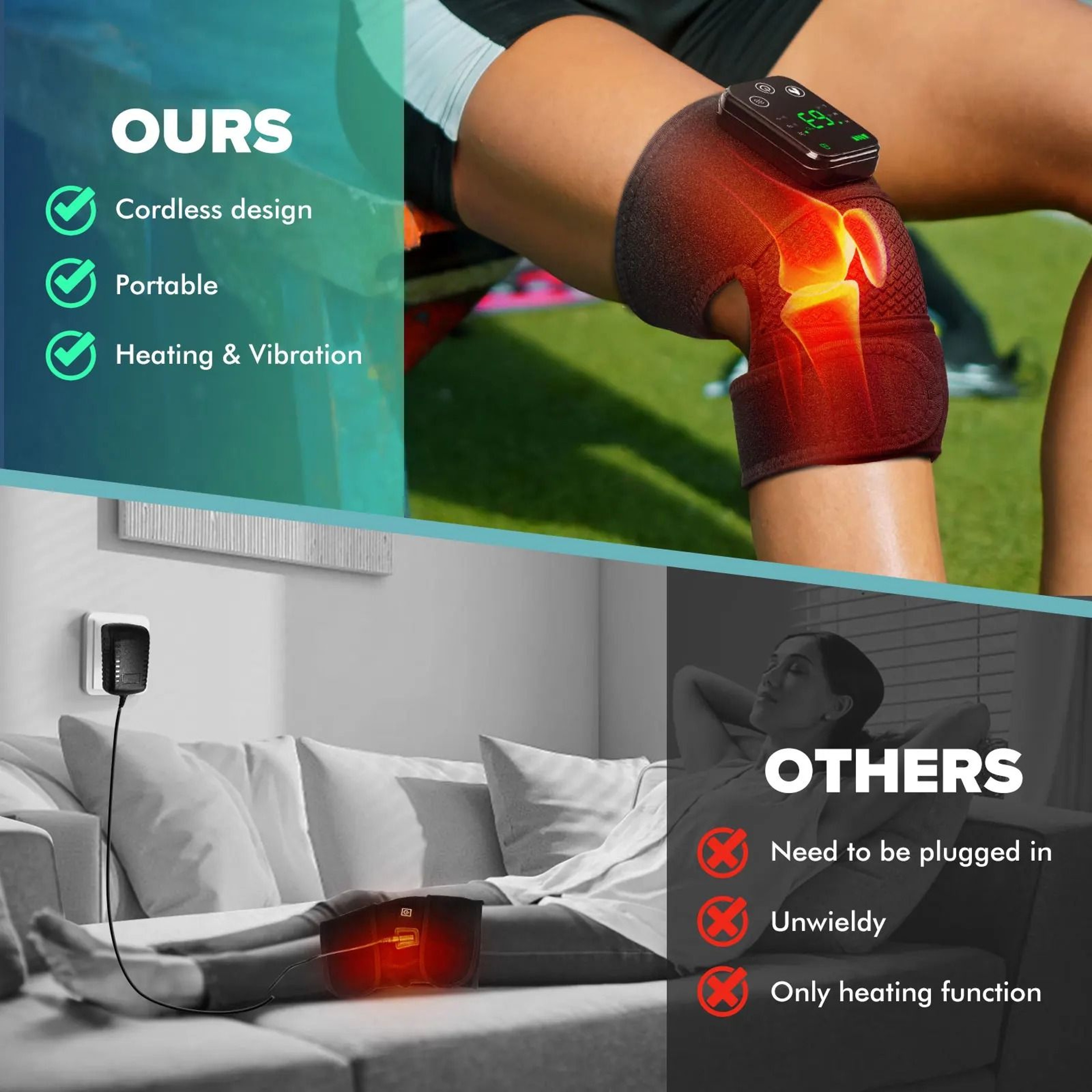 Smart Heated Joint Massager  Thermal Support Brace 5