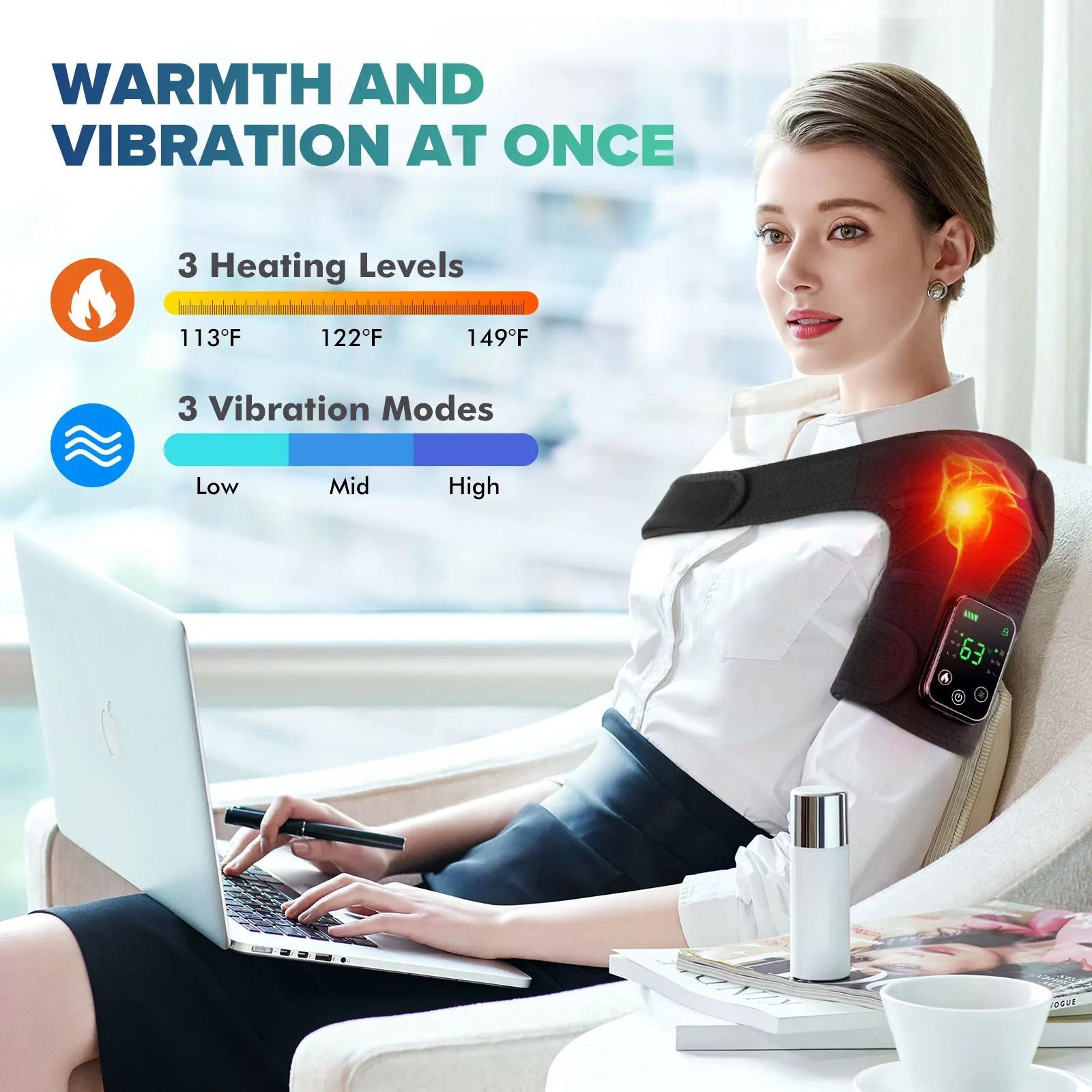 Smart Heated Joint Massager  Thermal Support Brace 2
