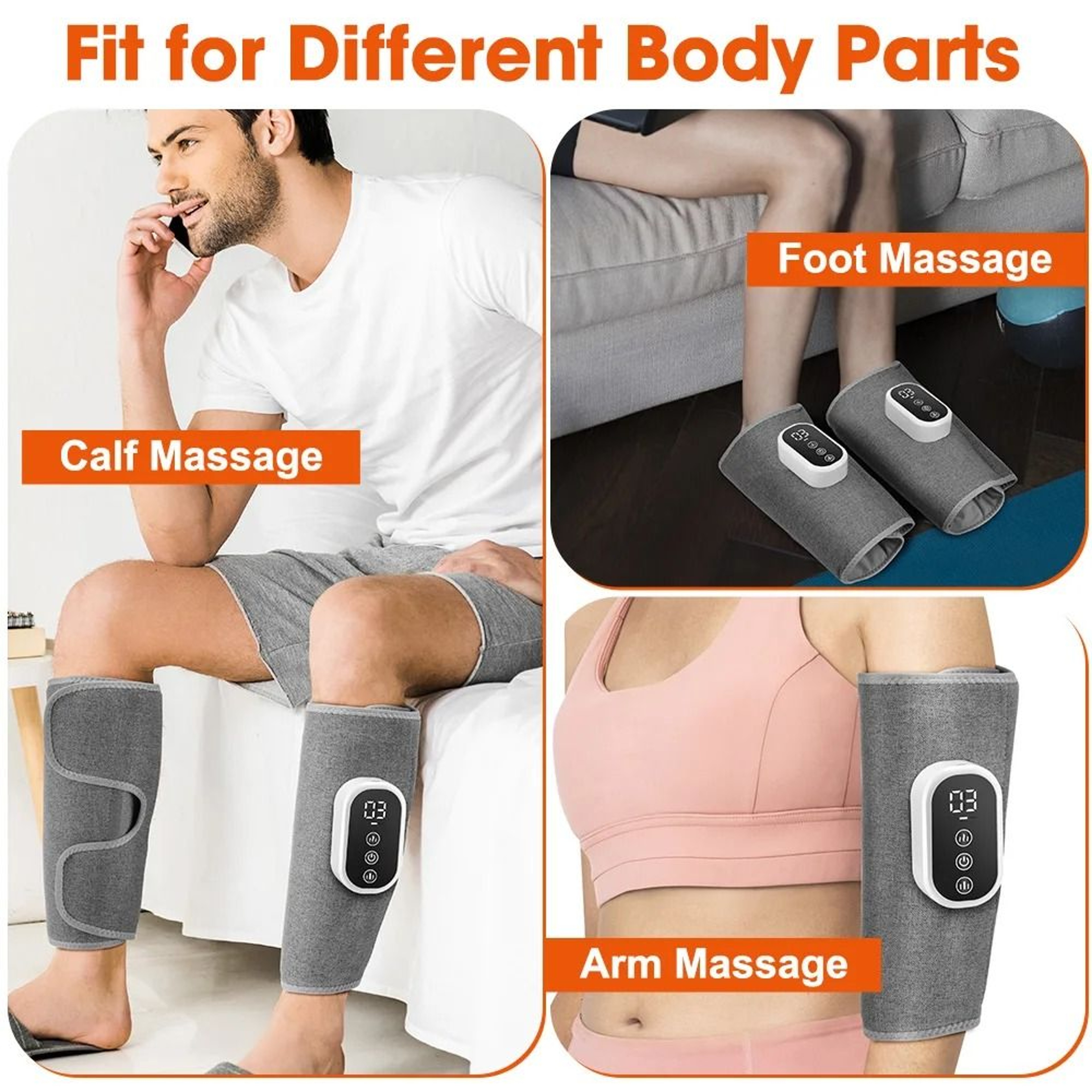 360 Wireless Air Pressure Heating Calf Massager 6