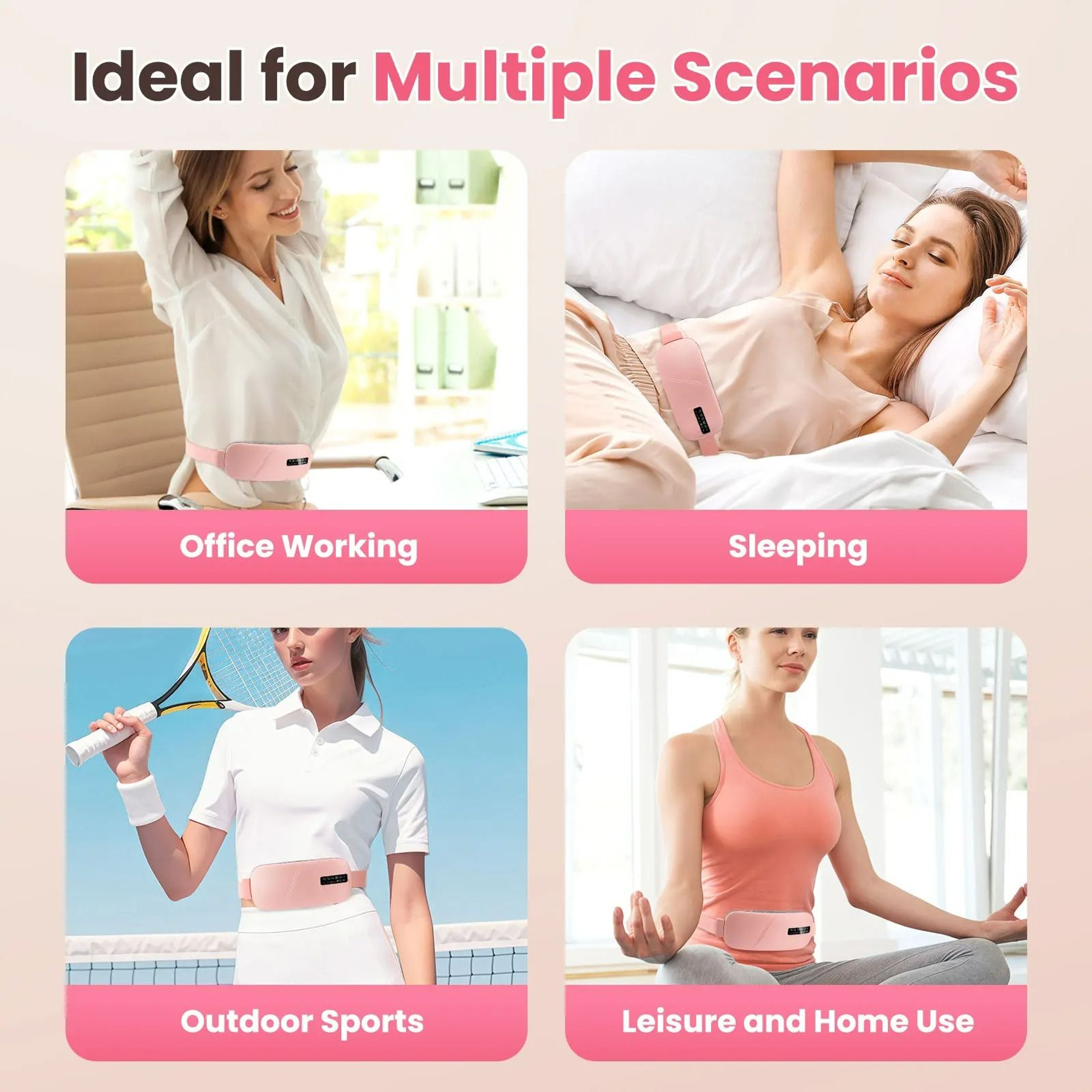 Smart Electric Heating Pad  Period Cramp Massager Belt 6