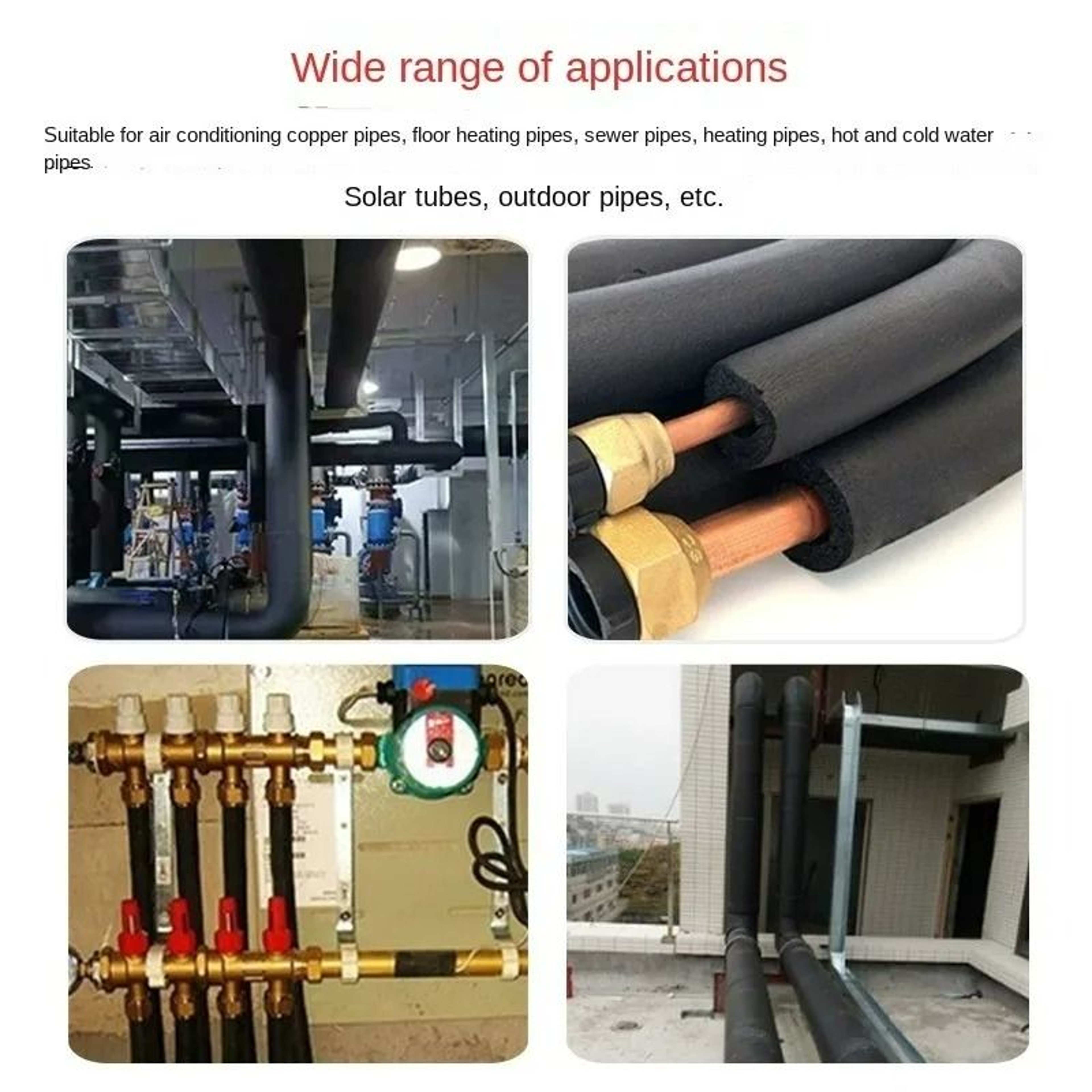 Rubber Sponge Foam Pipe Insulation Sleeve 3