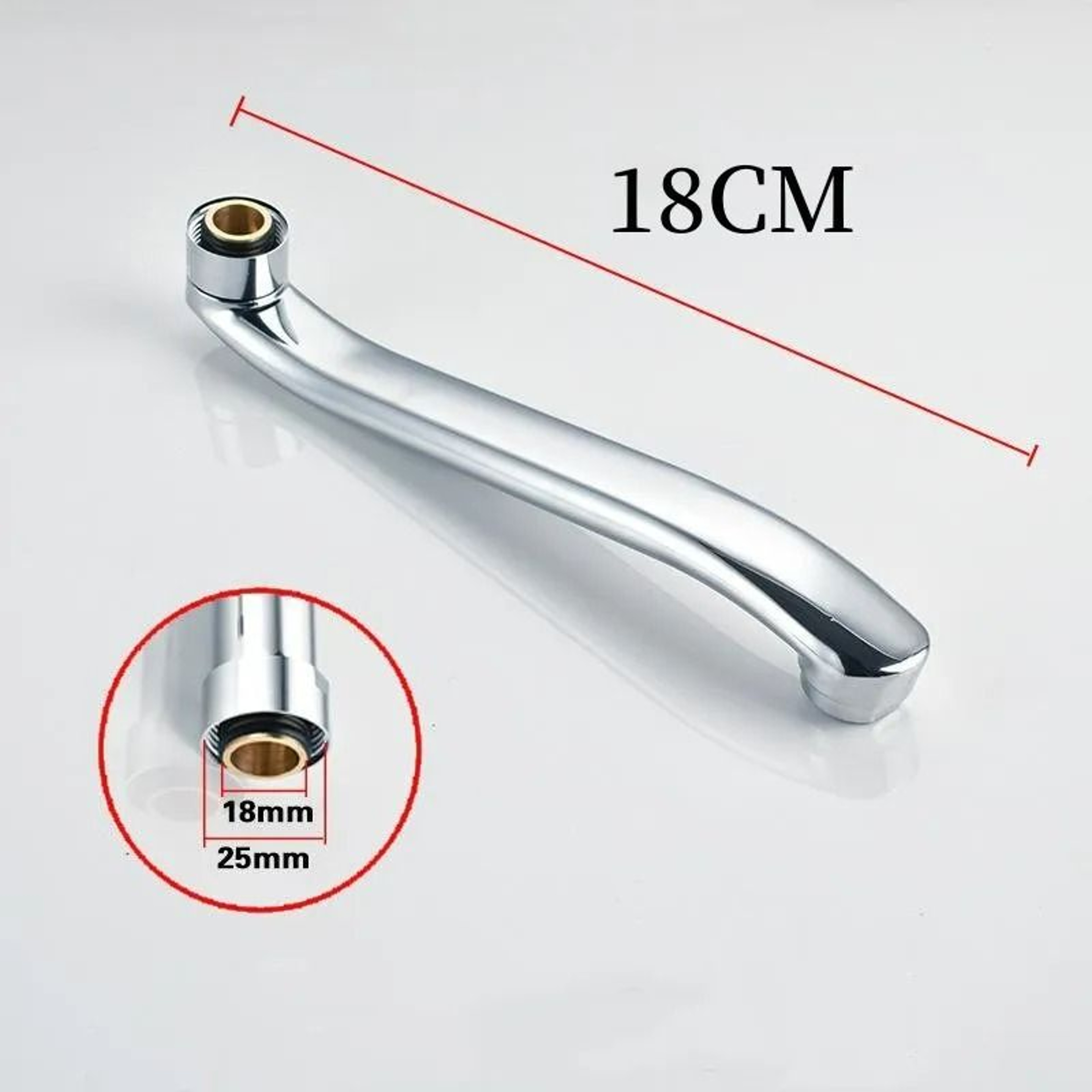 Stainless Steel InWall Faucet SBend Extension Tube Pipe 9