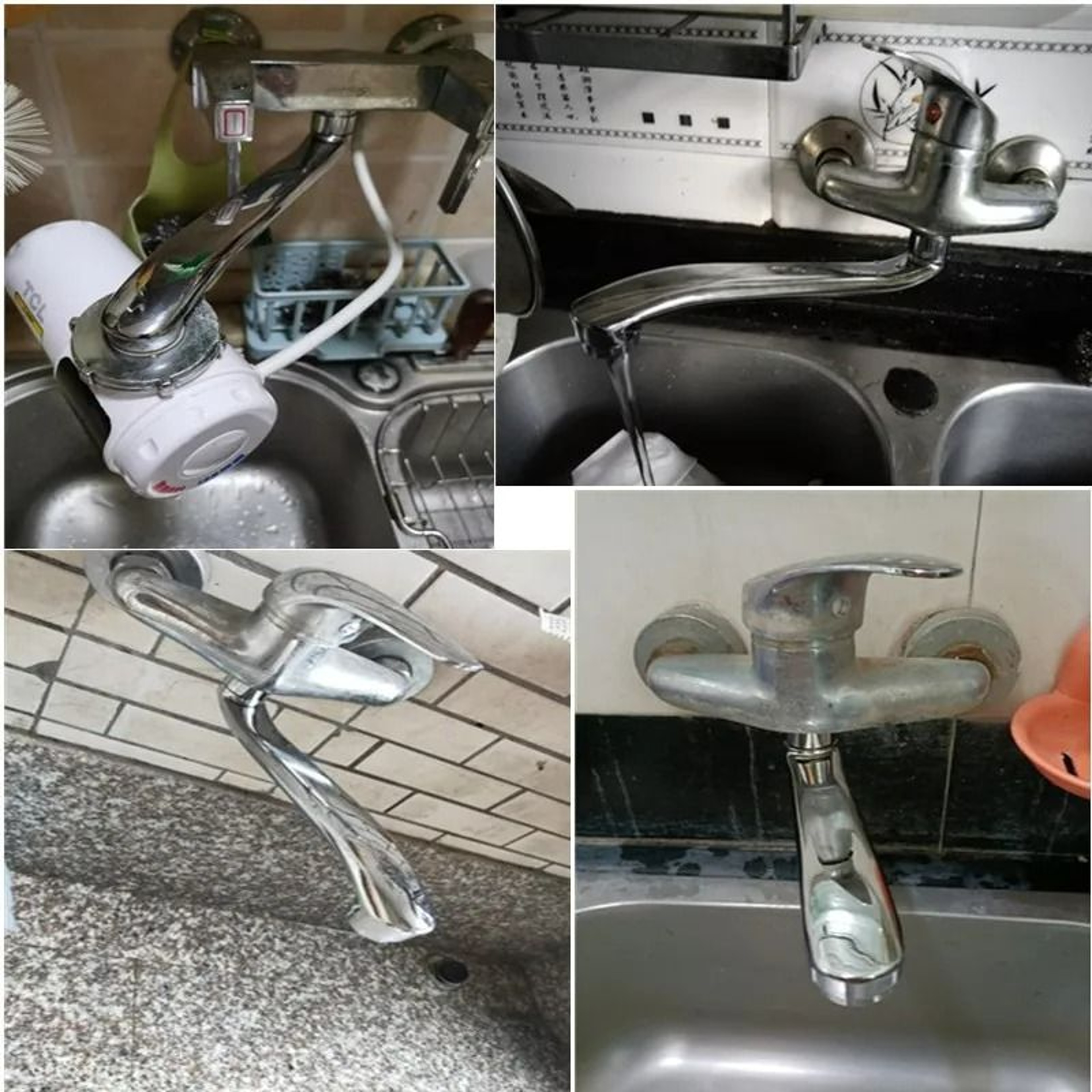 Stainless Steel InWall Faucet SBend Extension Tube Pipe 1