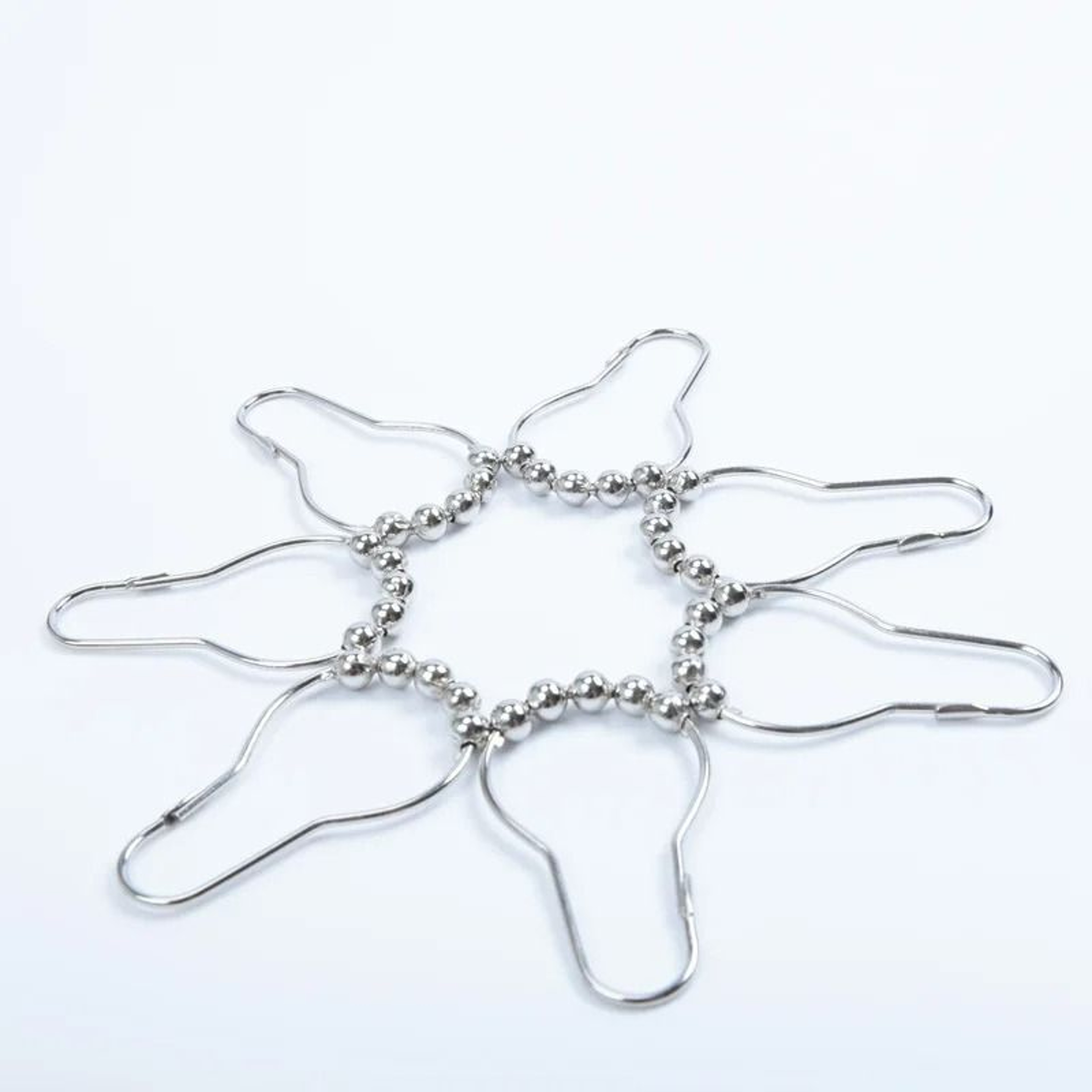 12Pack Rustproof Rollerball Shower Curtain Rings  Hooks 4