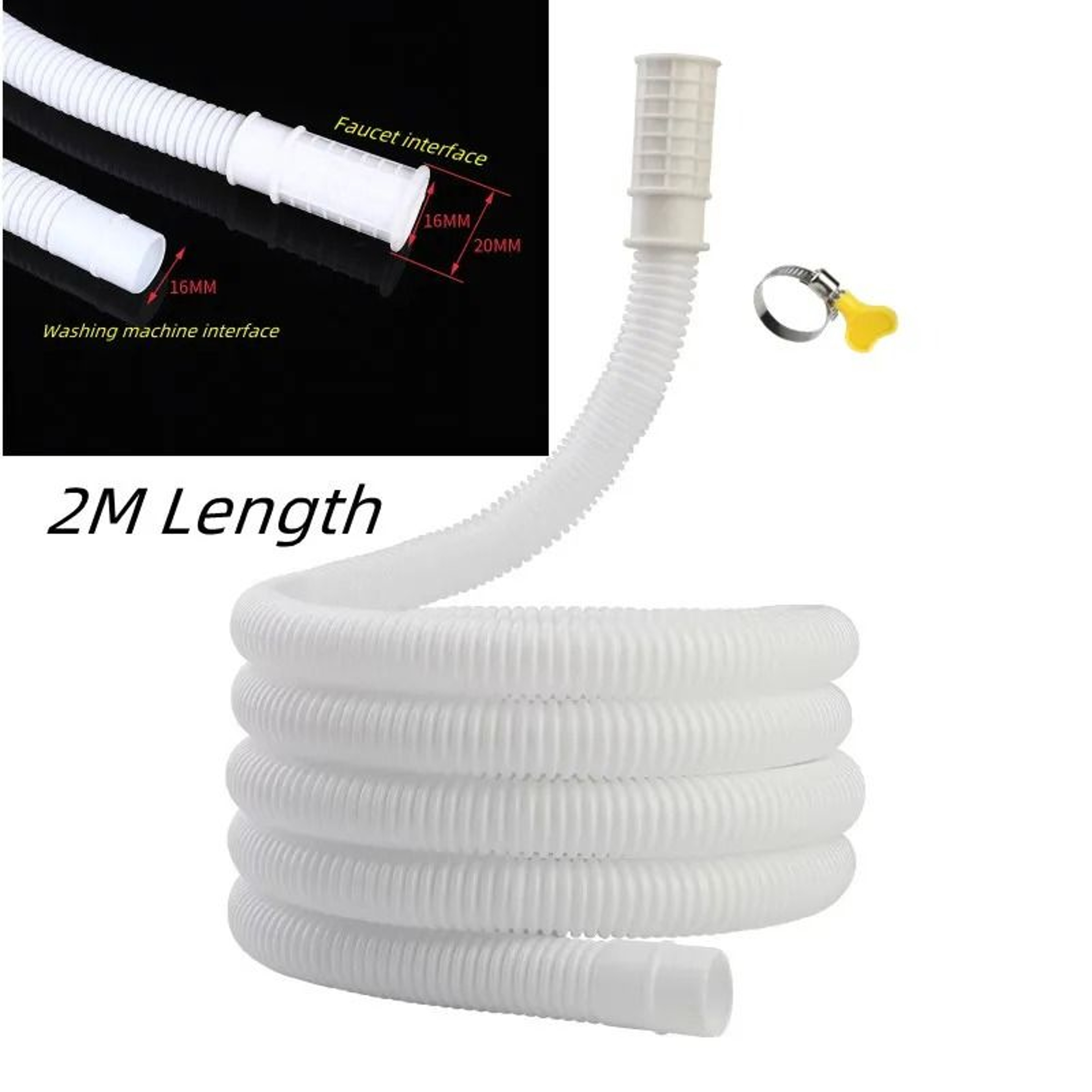 Universal Flexible Washing Machine  AC Extension Drain Hose 9