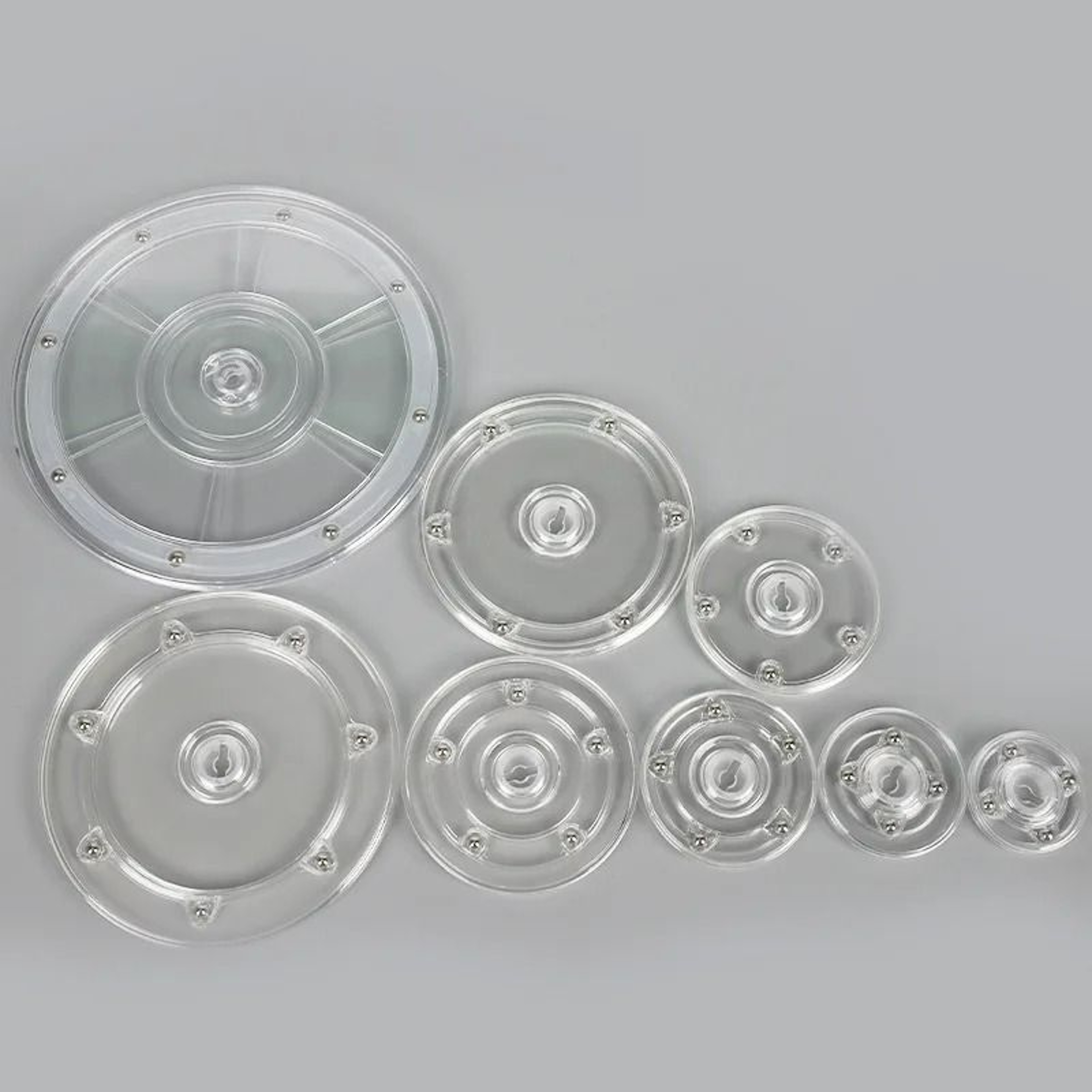 Universal 360 Rotating Acrylic Turntable Display Stand 0