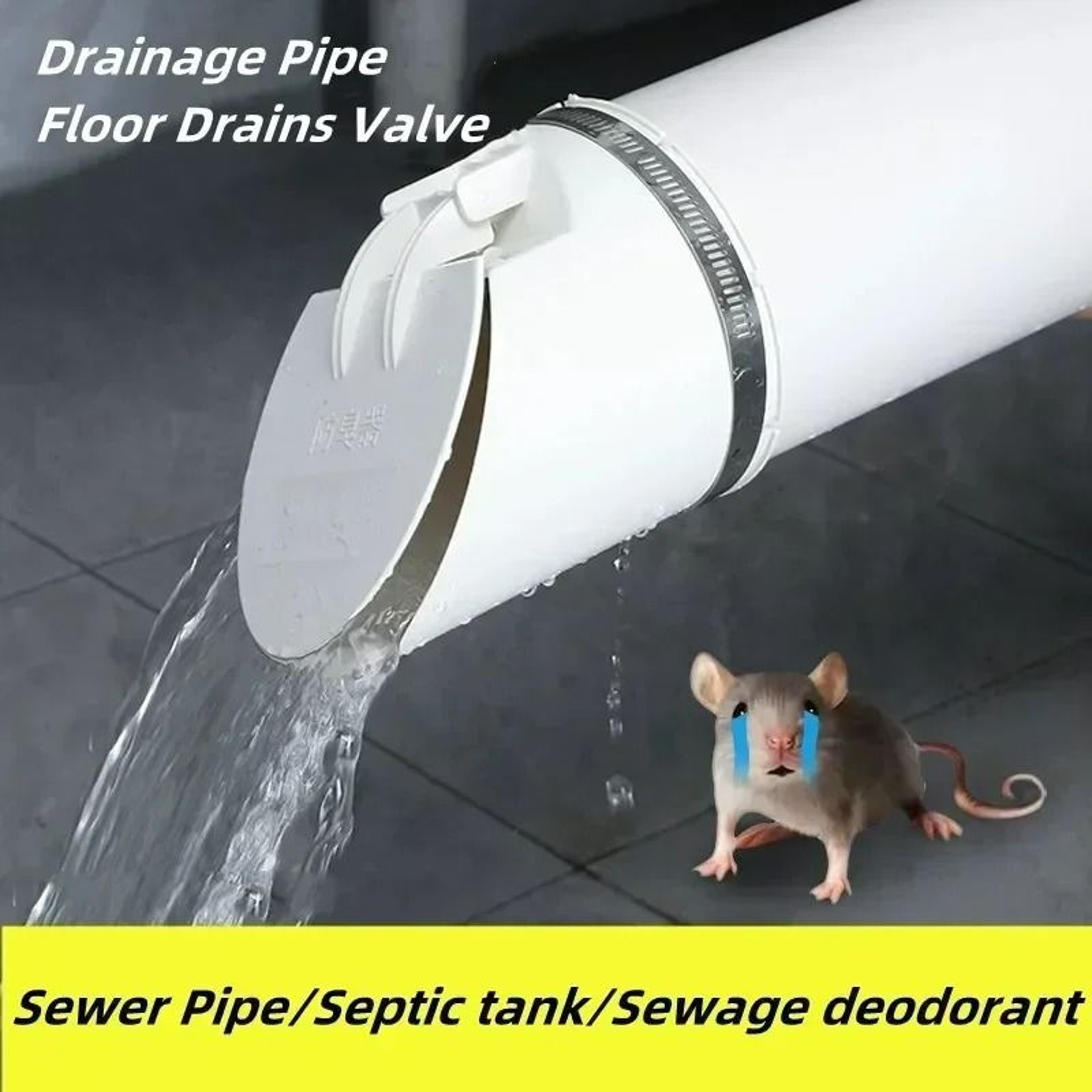 AntiBackflow Drainage Pipe Floor Drain  OdorProof Cover Cap 2